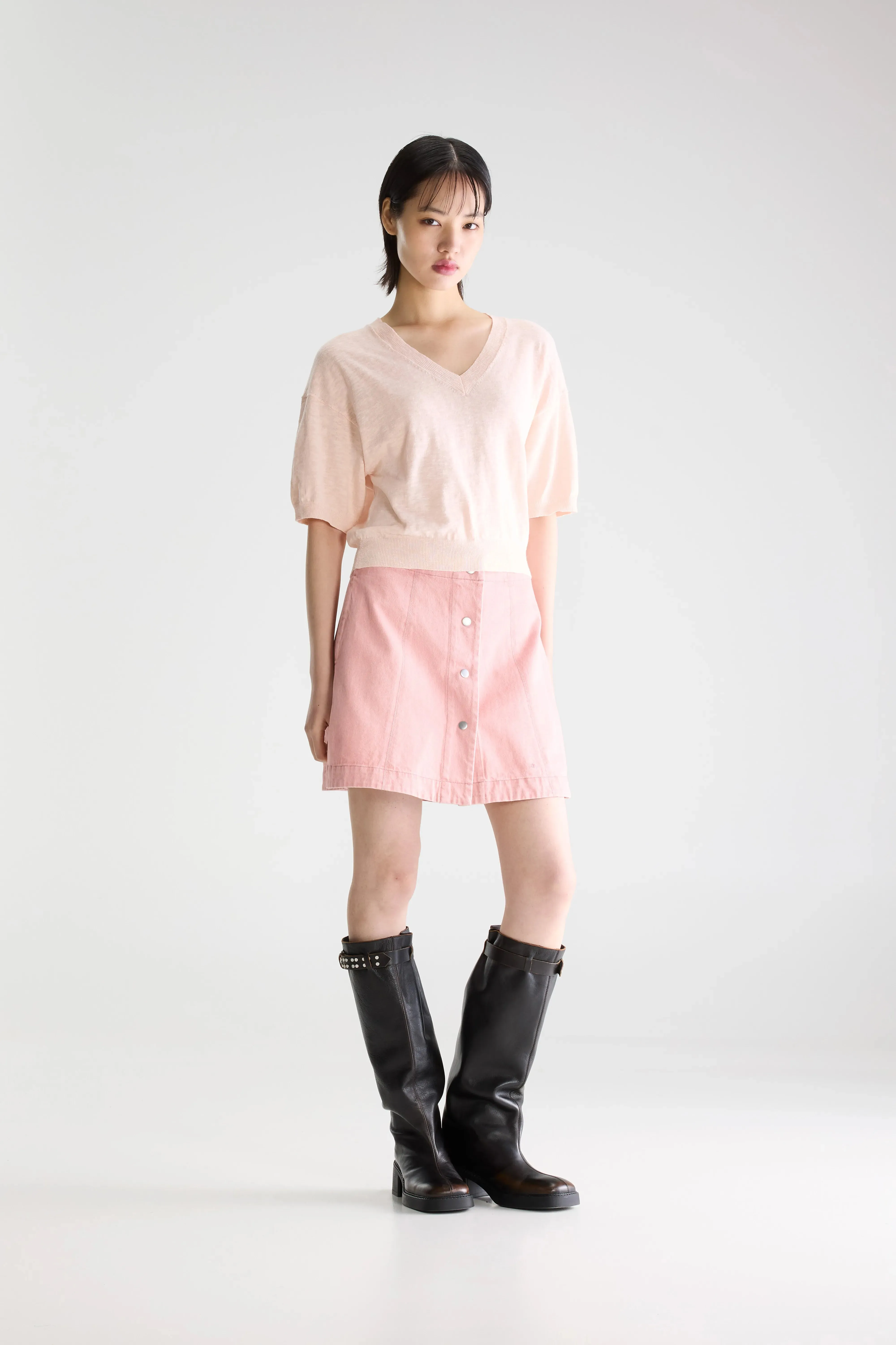 Dadif v-neck sweater (261 / W / BABE) sold by Bellerose product image thumbnail 3