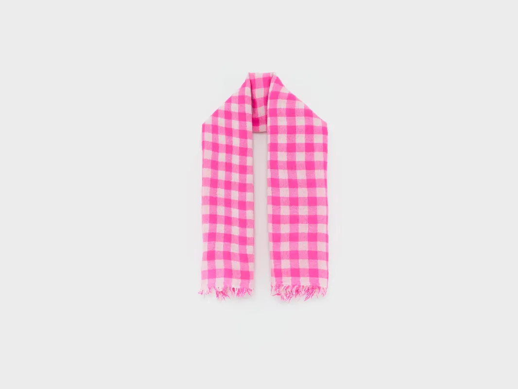 Sunn square scarf (261 / W / CHECK A) sold by Bellerose