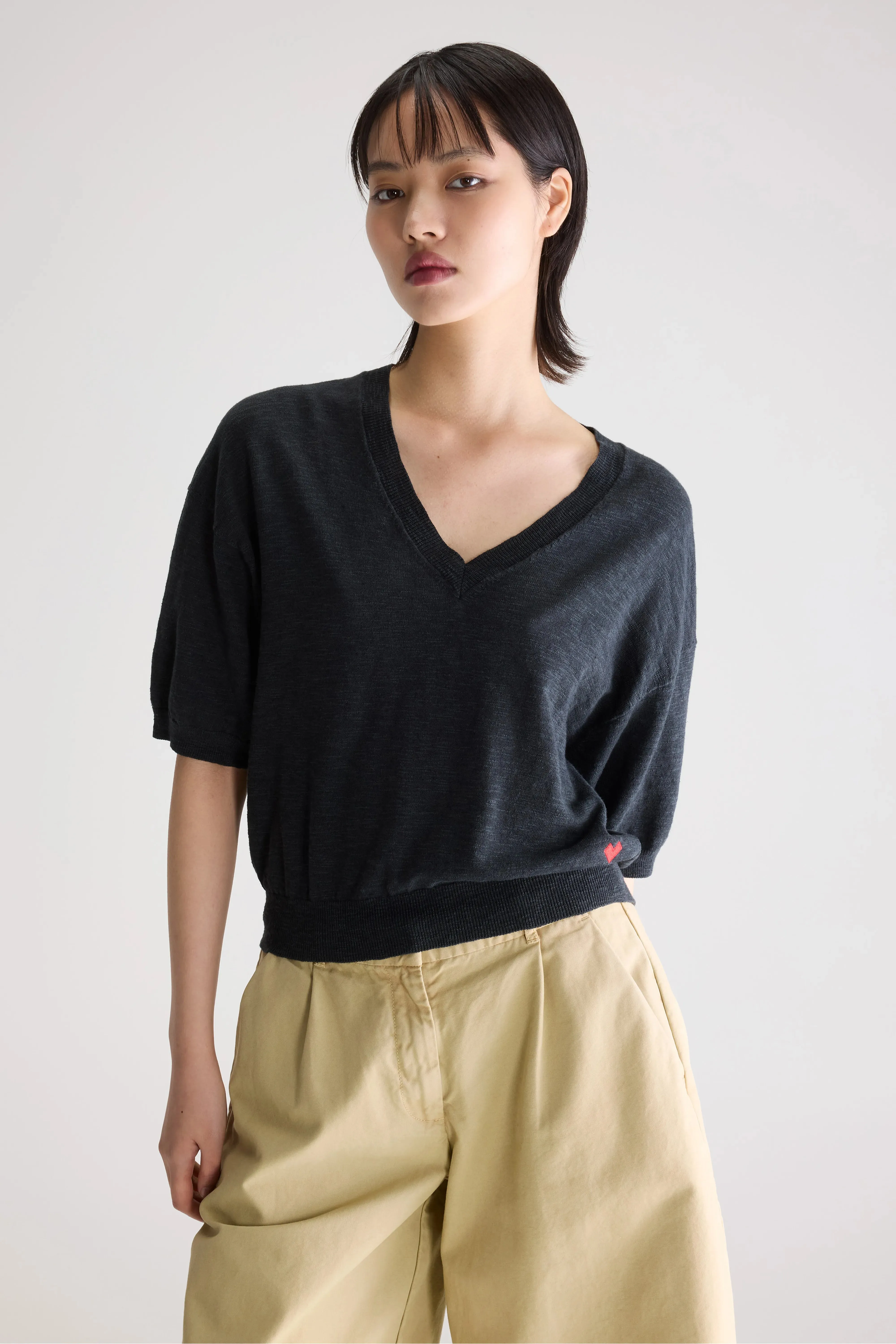 Dadif v-neck sweater (261 / W / PIRATE) sold by Bellerose product image thumbnail 2