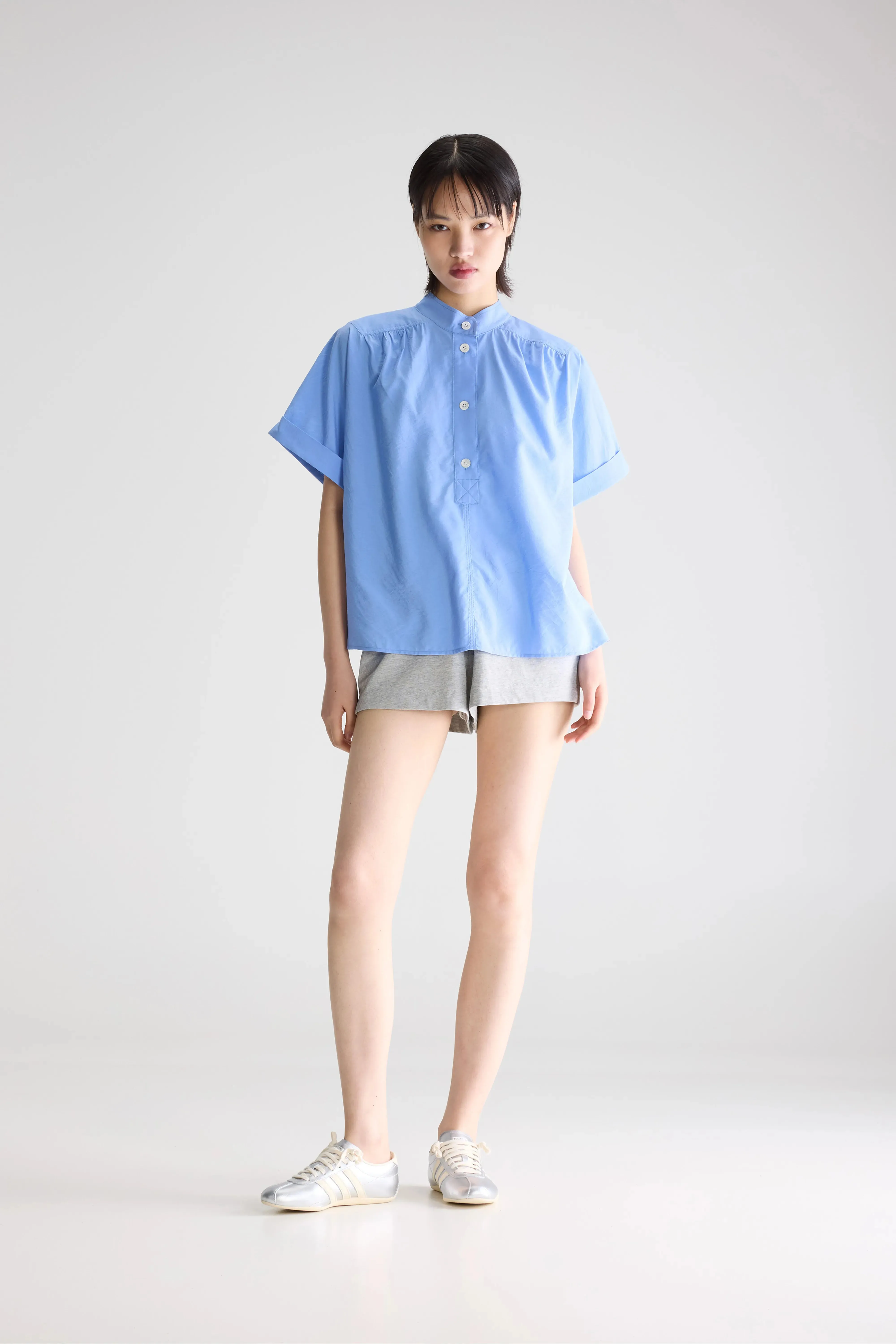 Pear short-sleeve blouse (261 / W / BLUE SHIRT) sold by Bellerose product image thumbnail 3