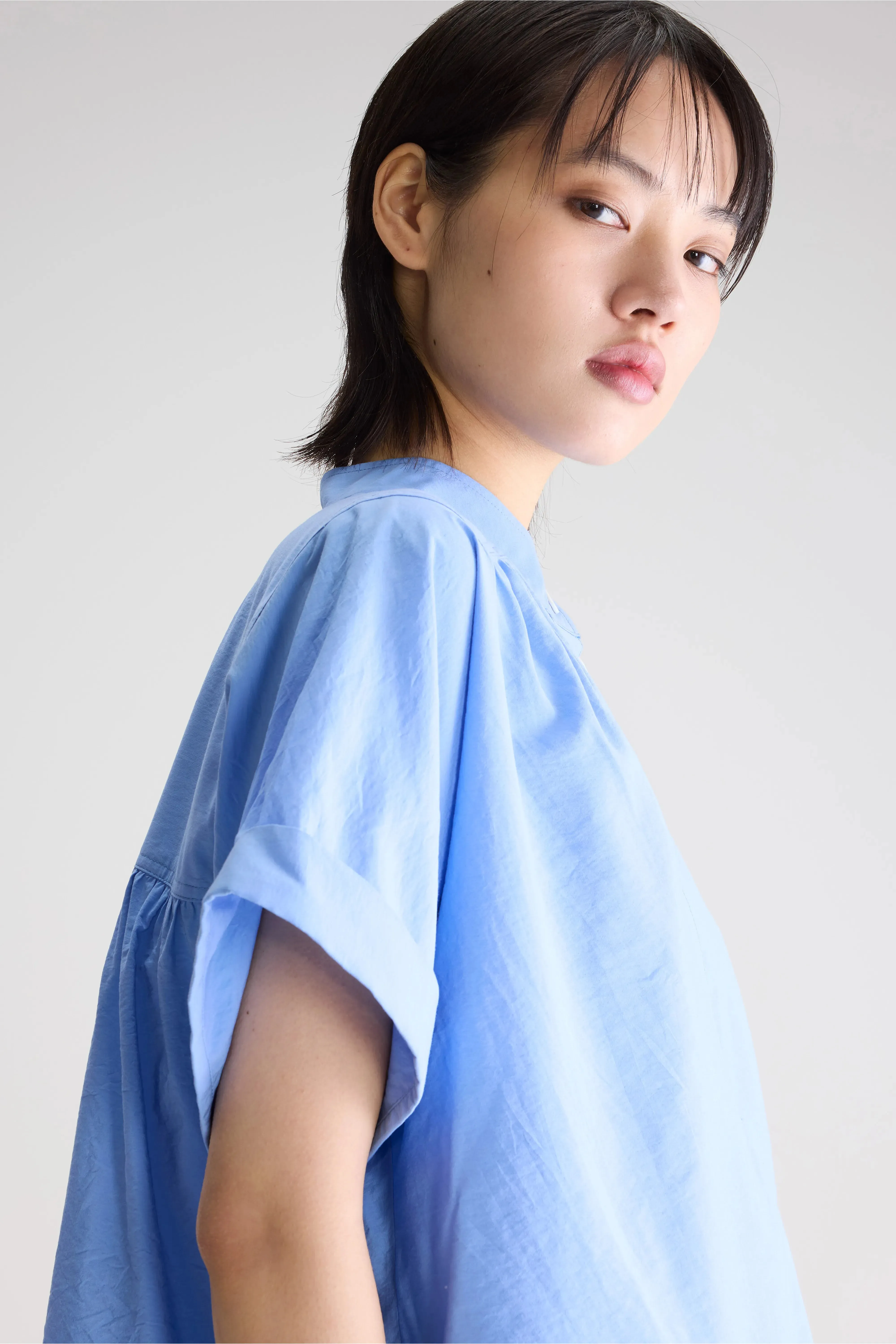 Pear short-sleeve blouse (261 / W / BLUE SHIRT) sold by Bellerose product image thumbnail 5