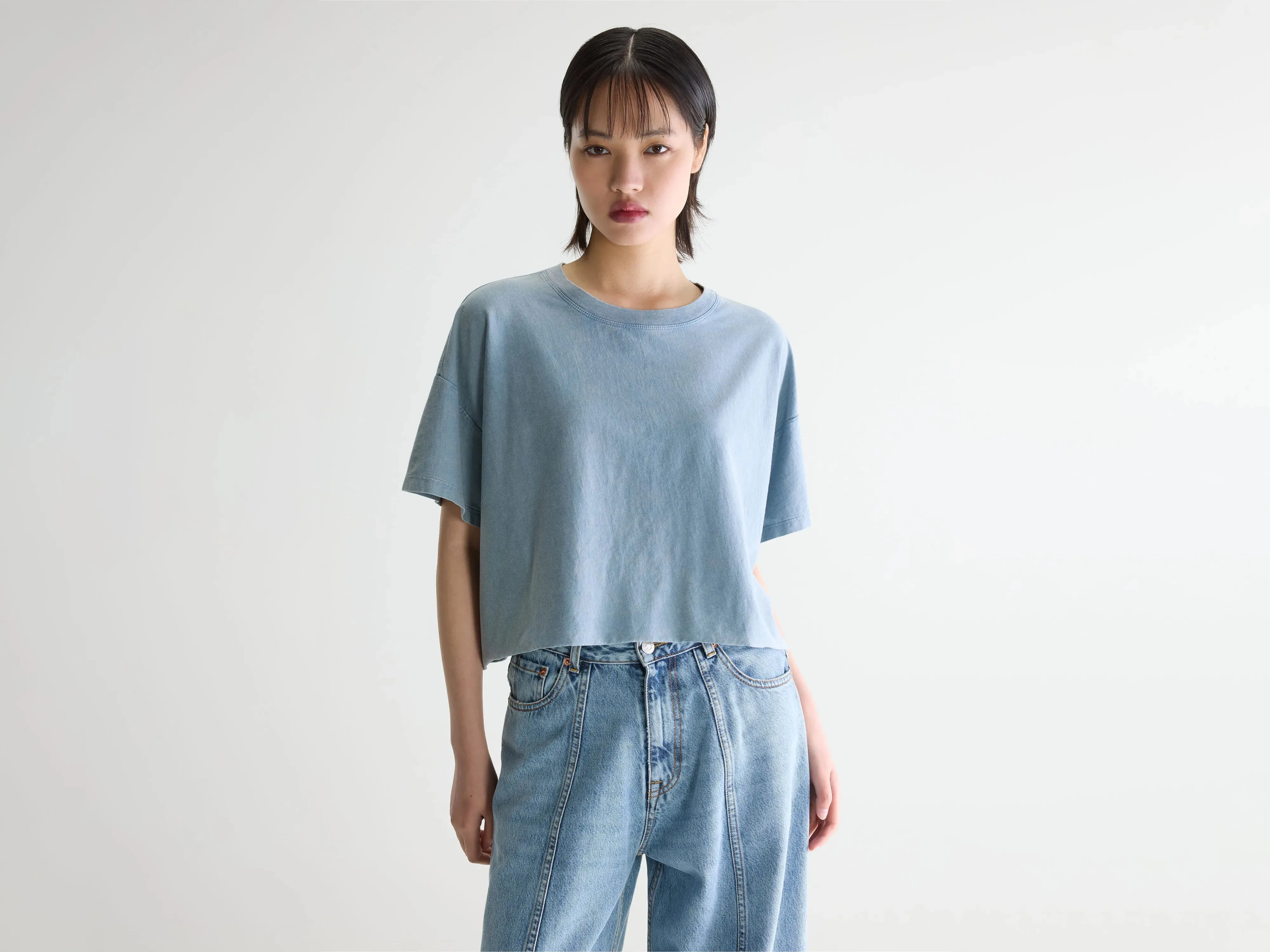 Farpy cropped t-shirt (261 / W / ARTIC) sold by Bellerose