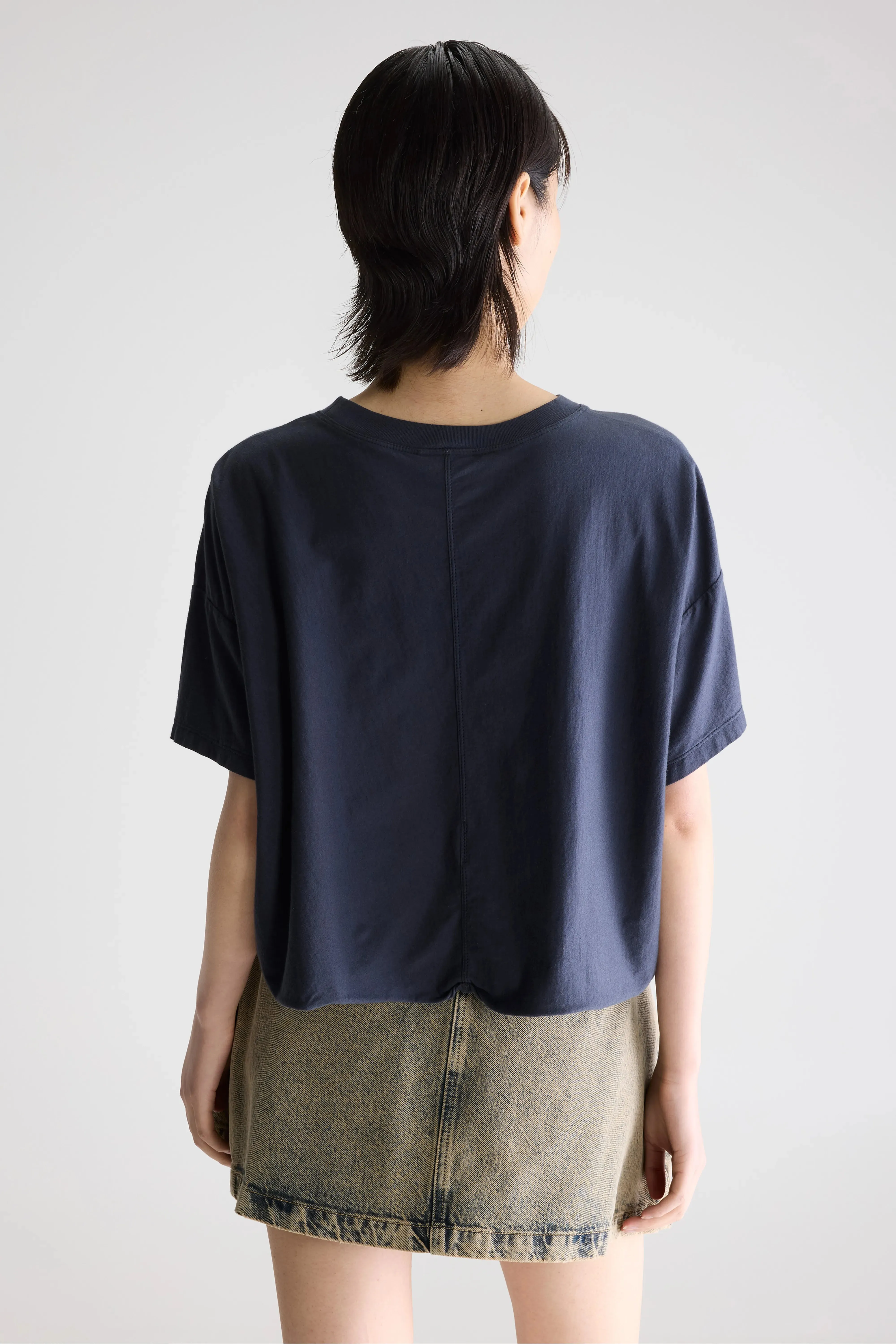Farpy cropped t-shirt (261 / W / NAVY) sold by Bellerose product image thumbnail 4