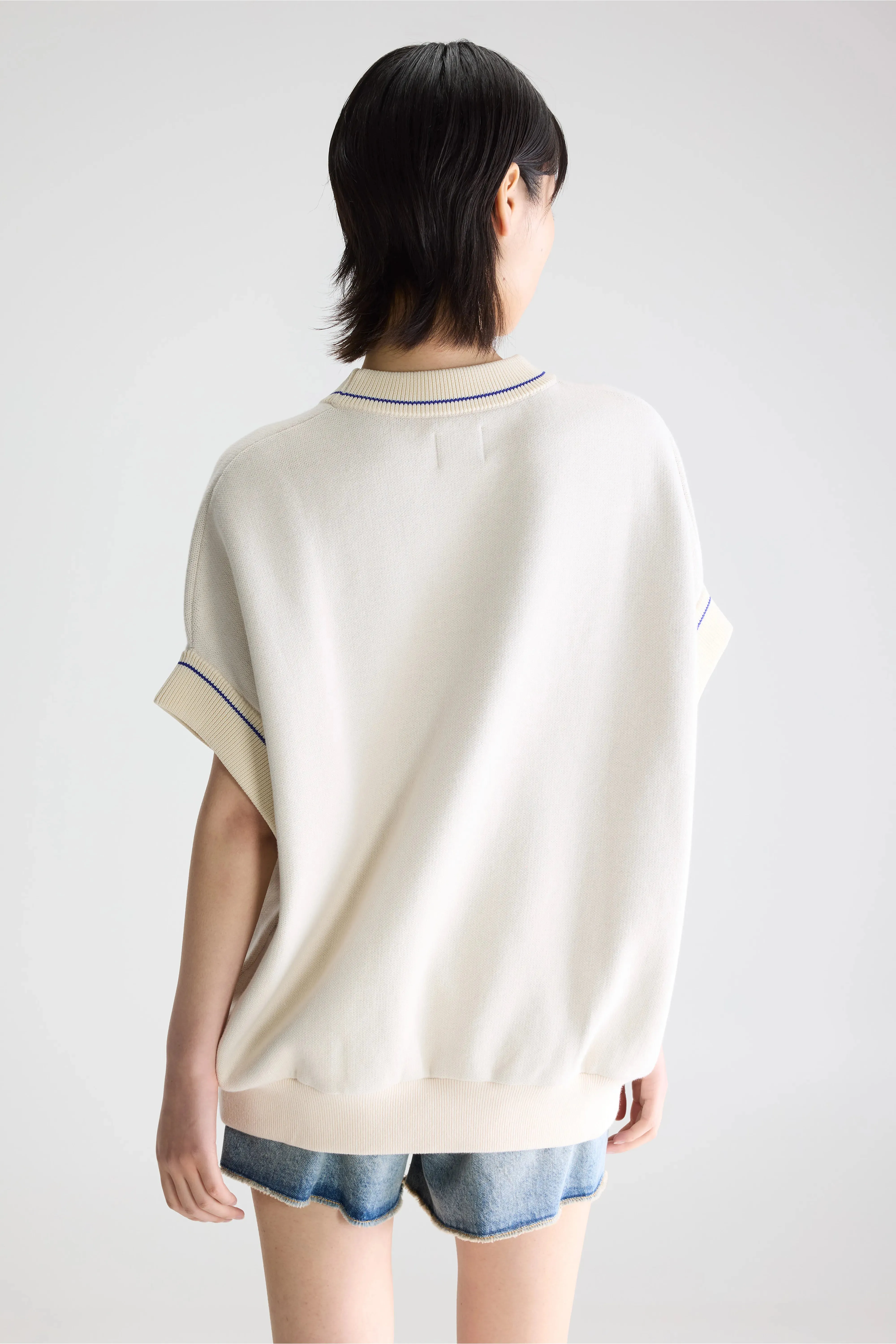 Angen sleeveless sweater (261 / W / MILKY WAY) sold by Bellerose product image thumbnail 4