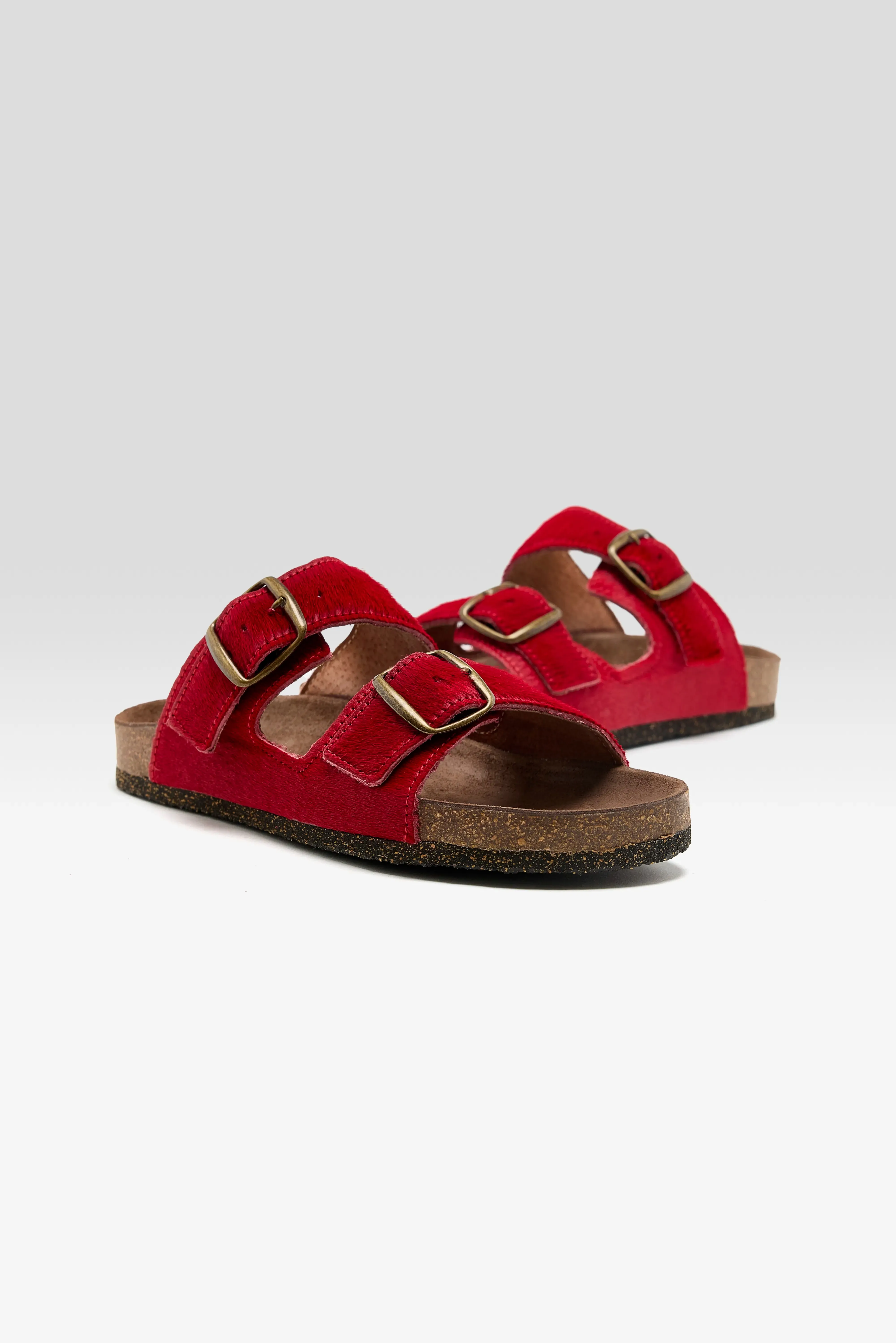 Red Ponyhair Sandals (261 / W / RED) sold by Bellerose product image thumbnail 3