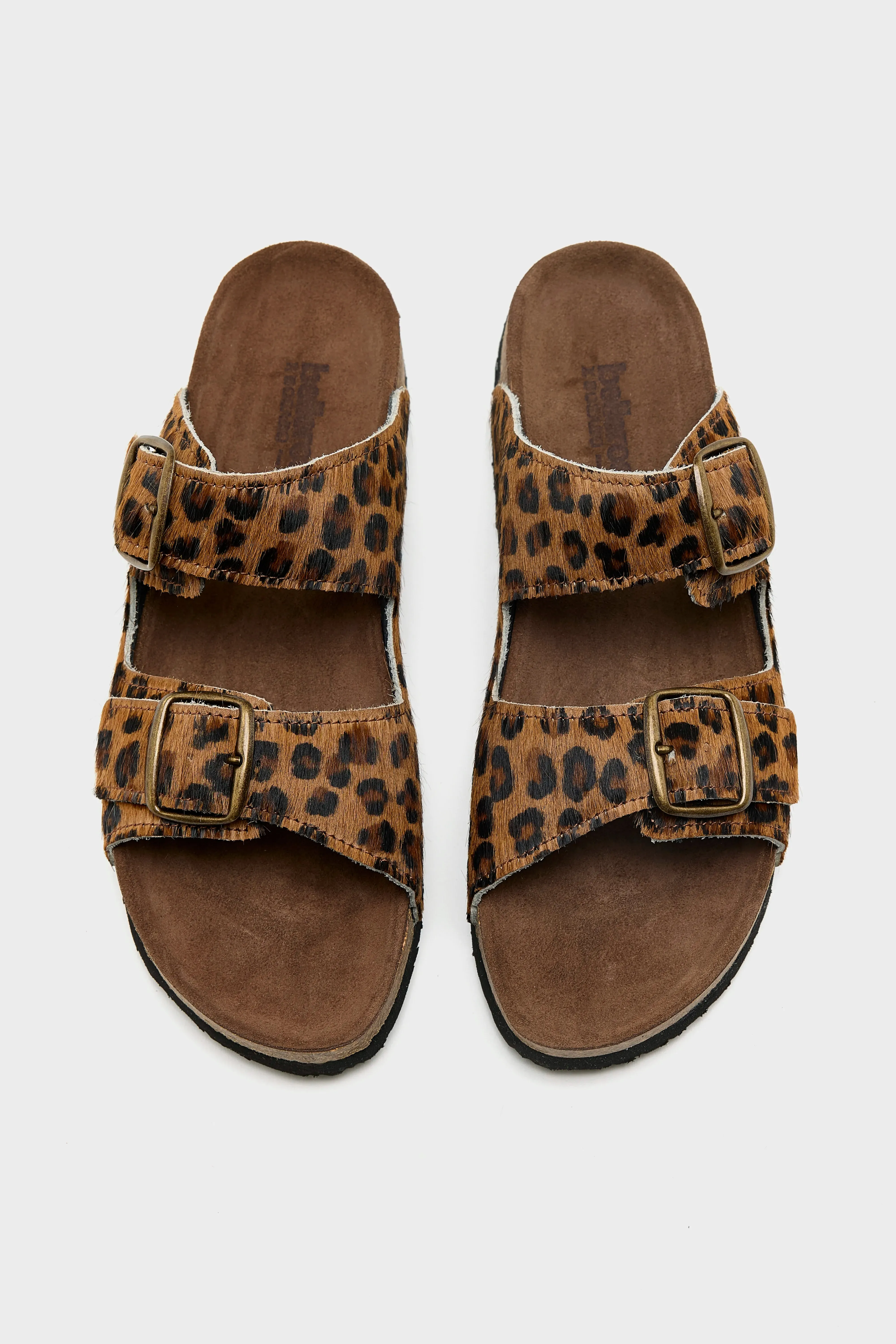 Leopard Ponyhair Sandals (261 / W / BROWN) sold by Bellerose product image thumbnail 4
