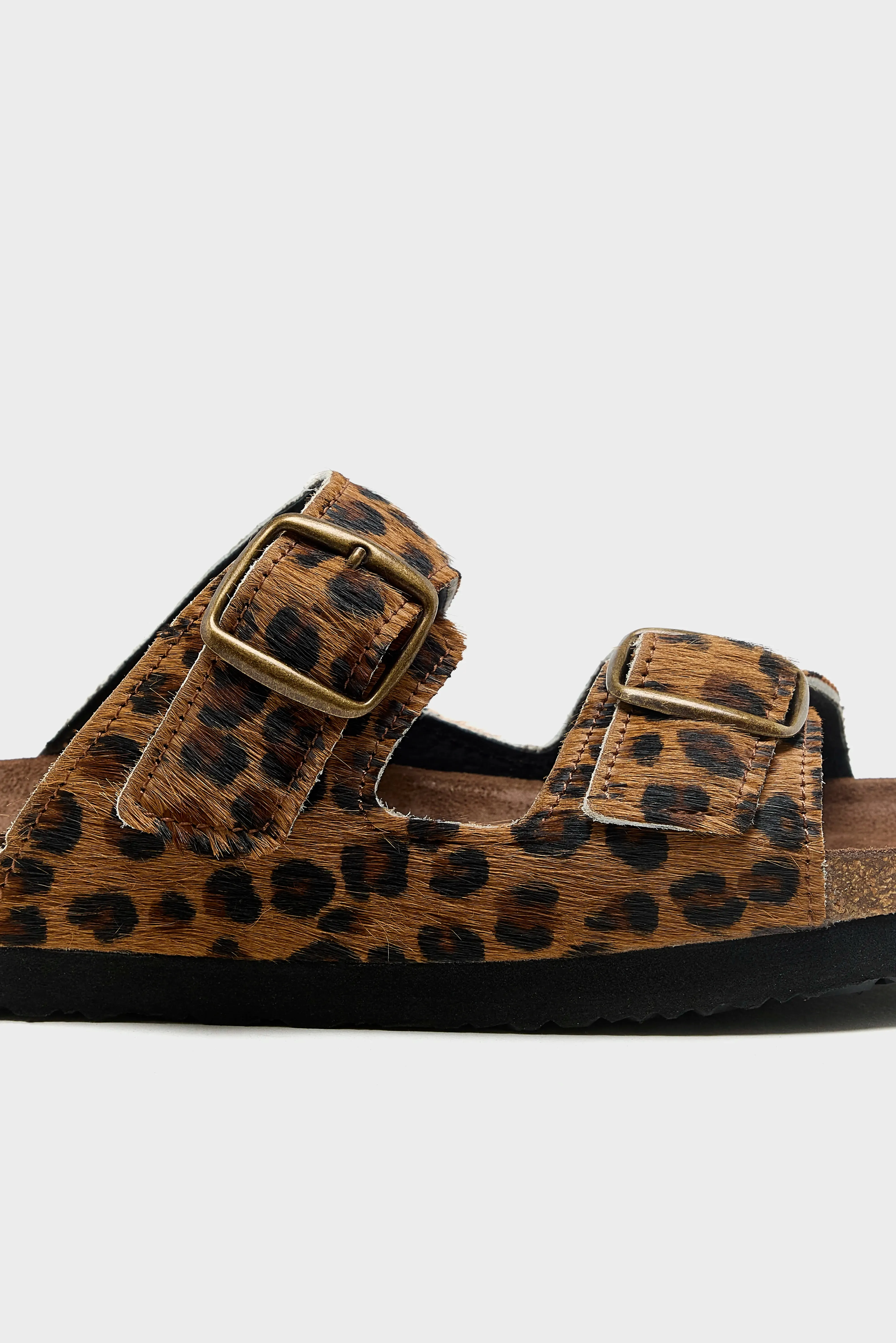 Leopard Ponyhair Sandals (261 / W / BROWN) sold by Bellerose product image thumbnail 5