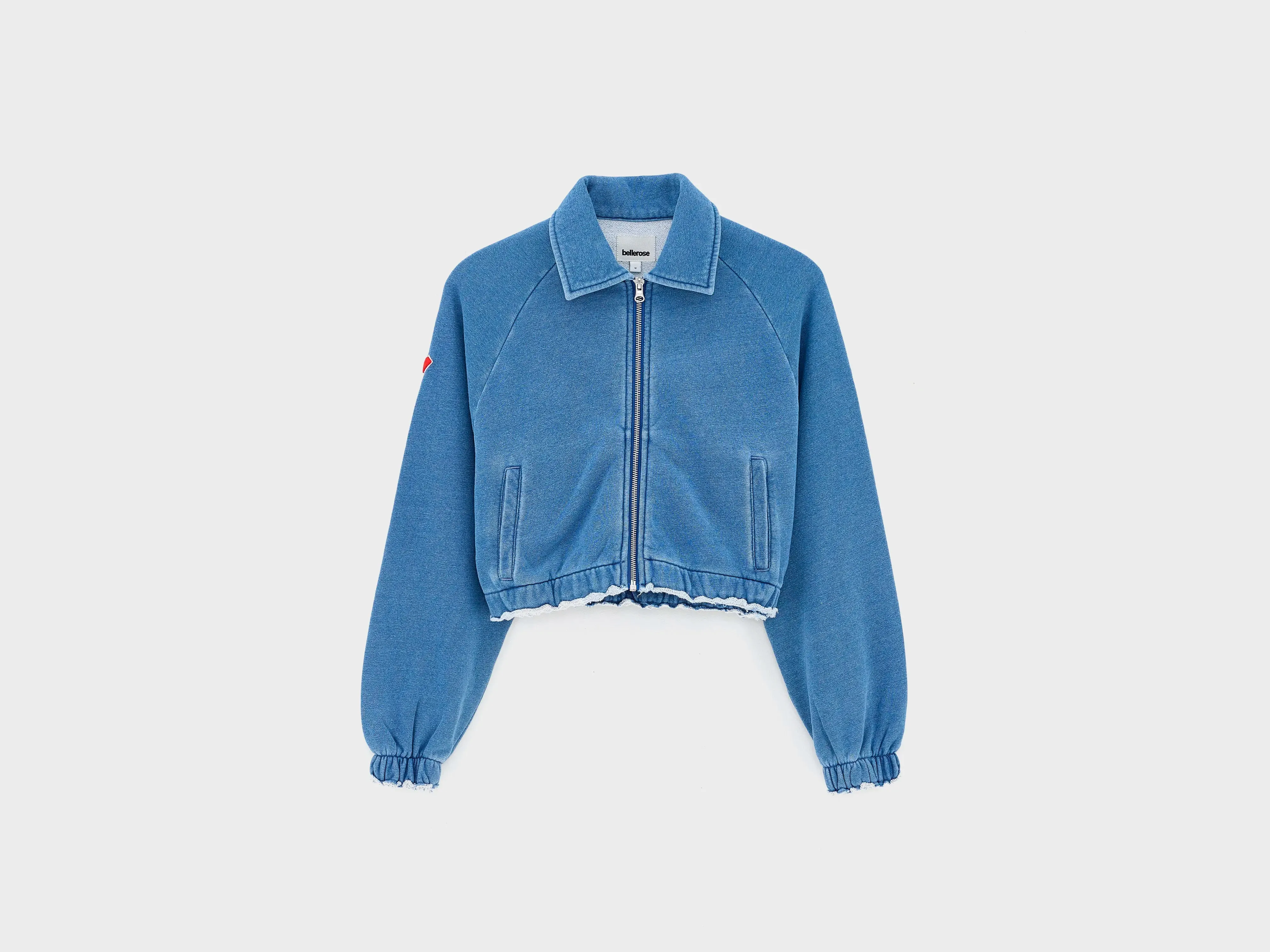 Agness zipped sweatshirt (261 / G / BLUE JEANS) sold by Bellerose