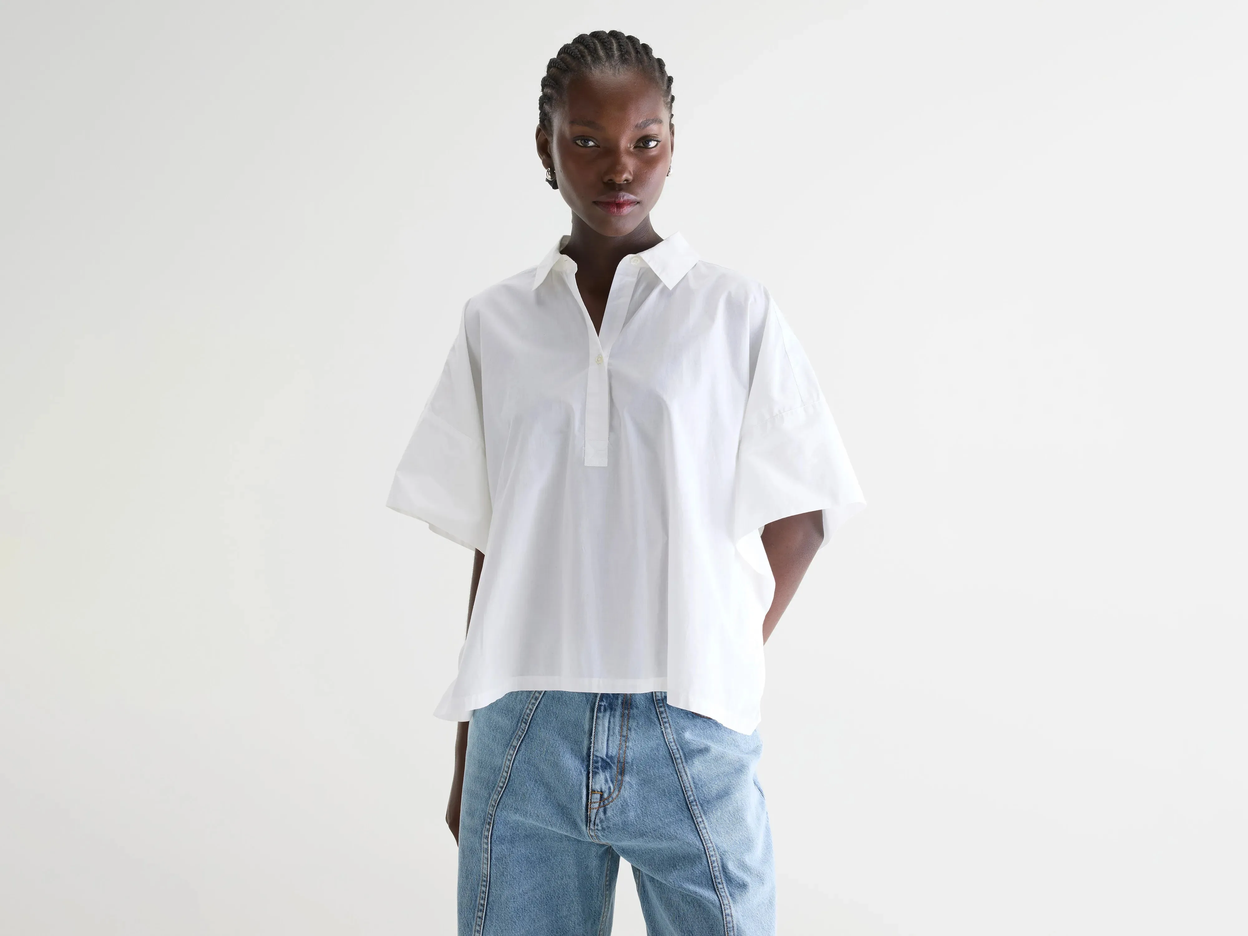 Cairn short-sleeve shirt (252 / W / WHITE) sold by Bellerose