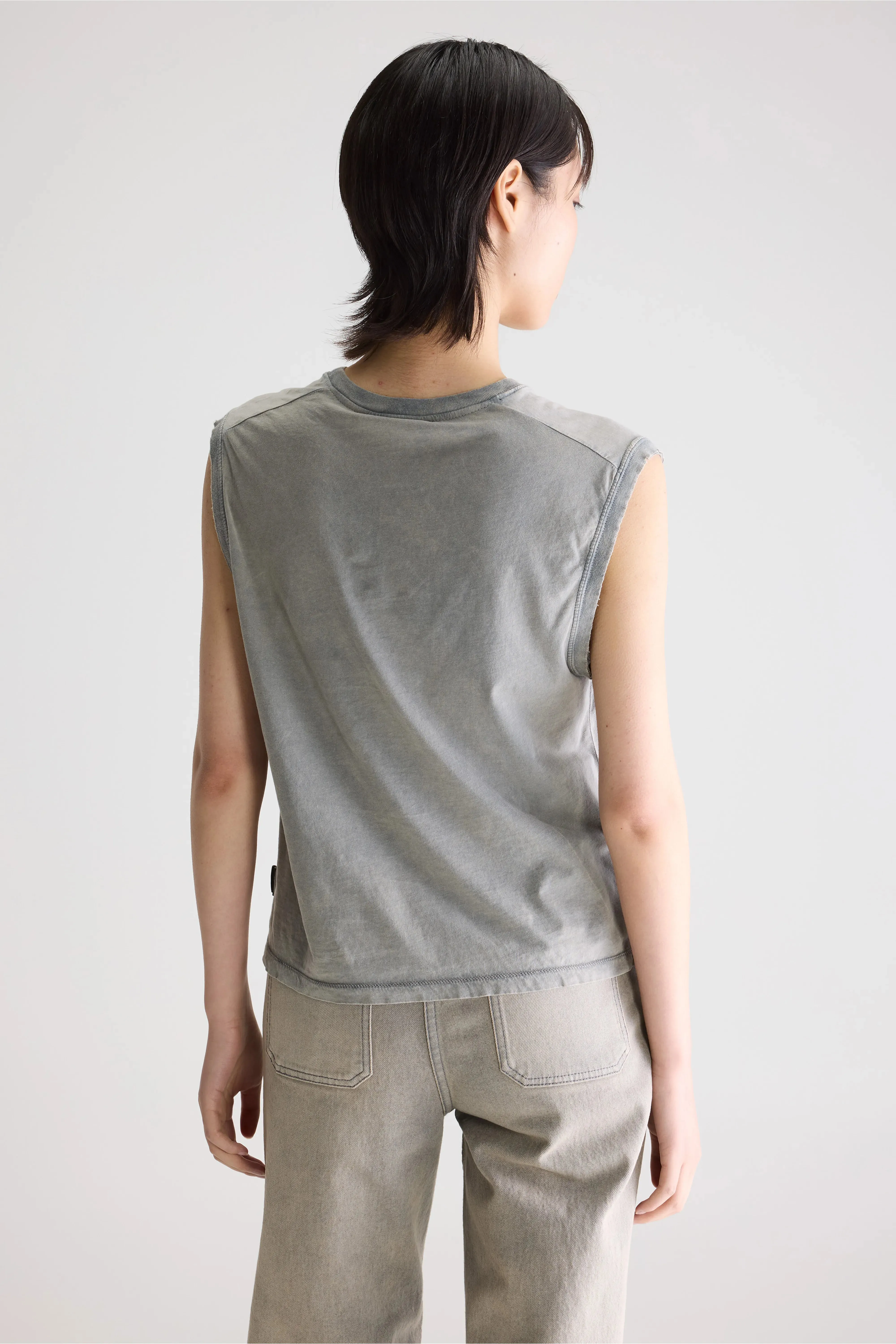 Falde sleeveless t-shirt (261 / W / BLACK SAND) sold by Bellerose product image thumbnail 4