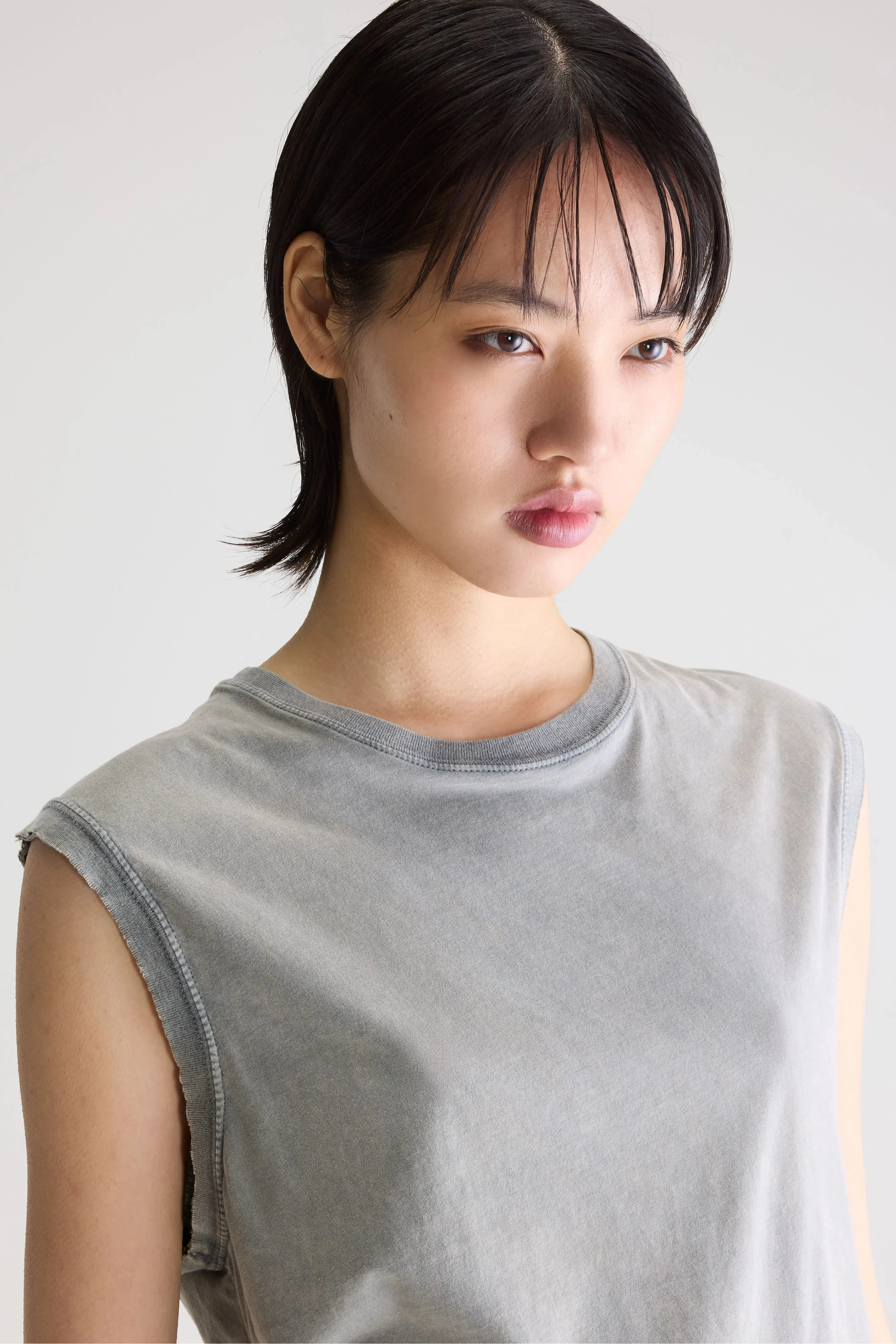 Falde sleeveless t-shirt (261 / W / BLACK SAND) sold by Bellerose product image thumbnail 5