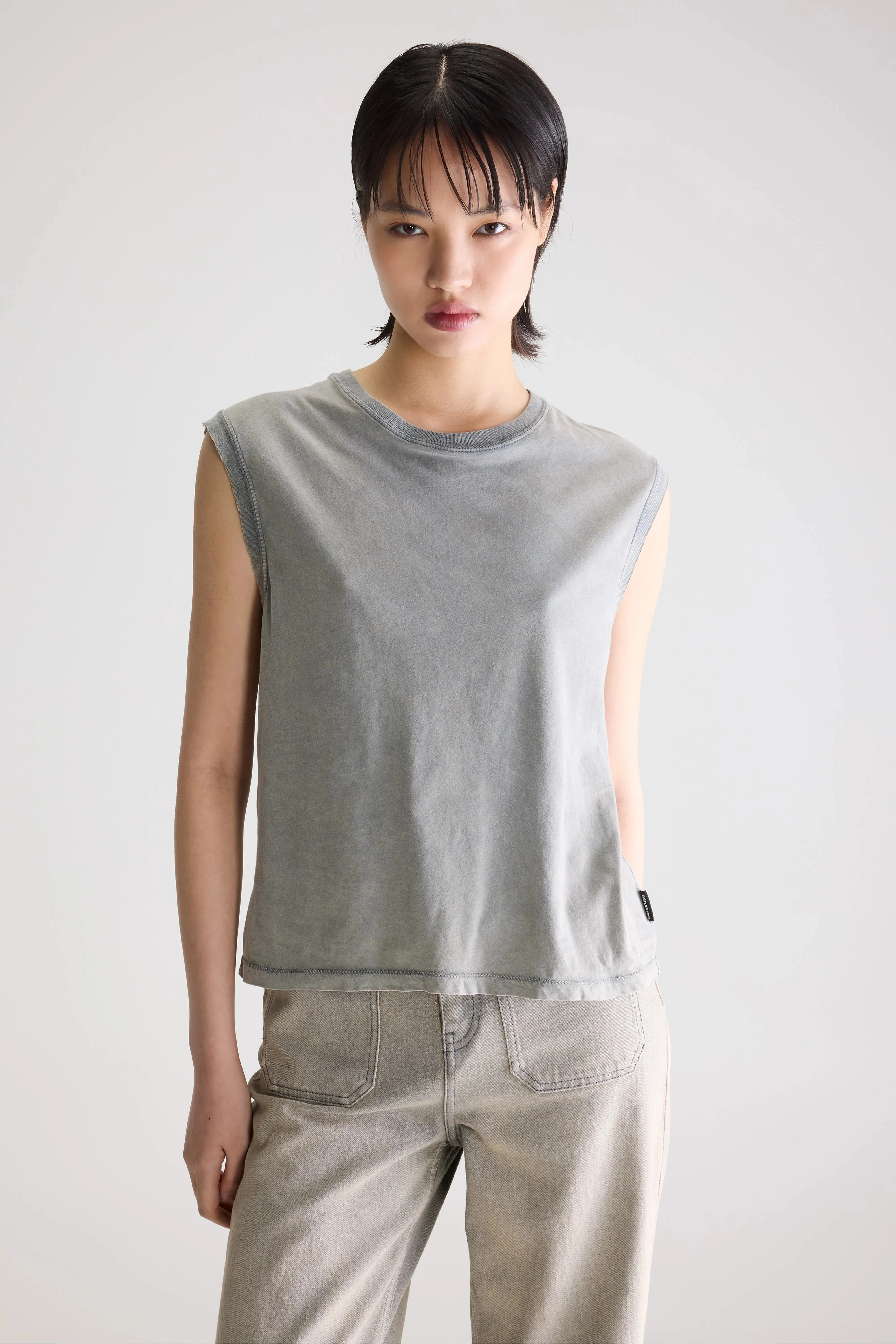 Falde sleeveless t-shirt (261 / W / BLACK SAND) sold by Bellerose product image thumbnail 2