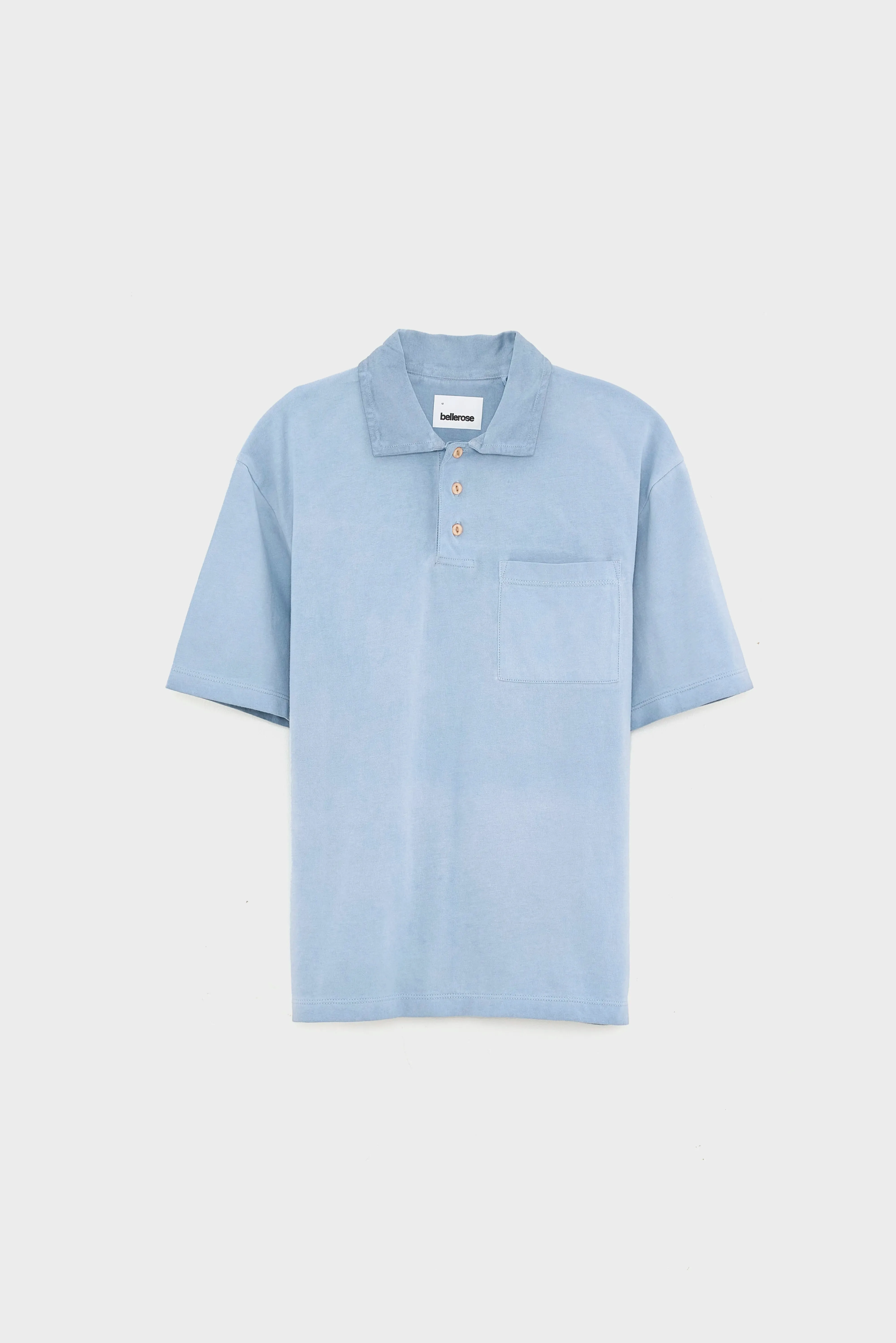 Komiu classic polo (261 / B / CHAMBRAY) sold by Bellerose product image thumbnail 2