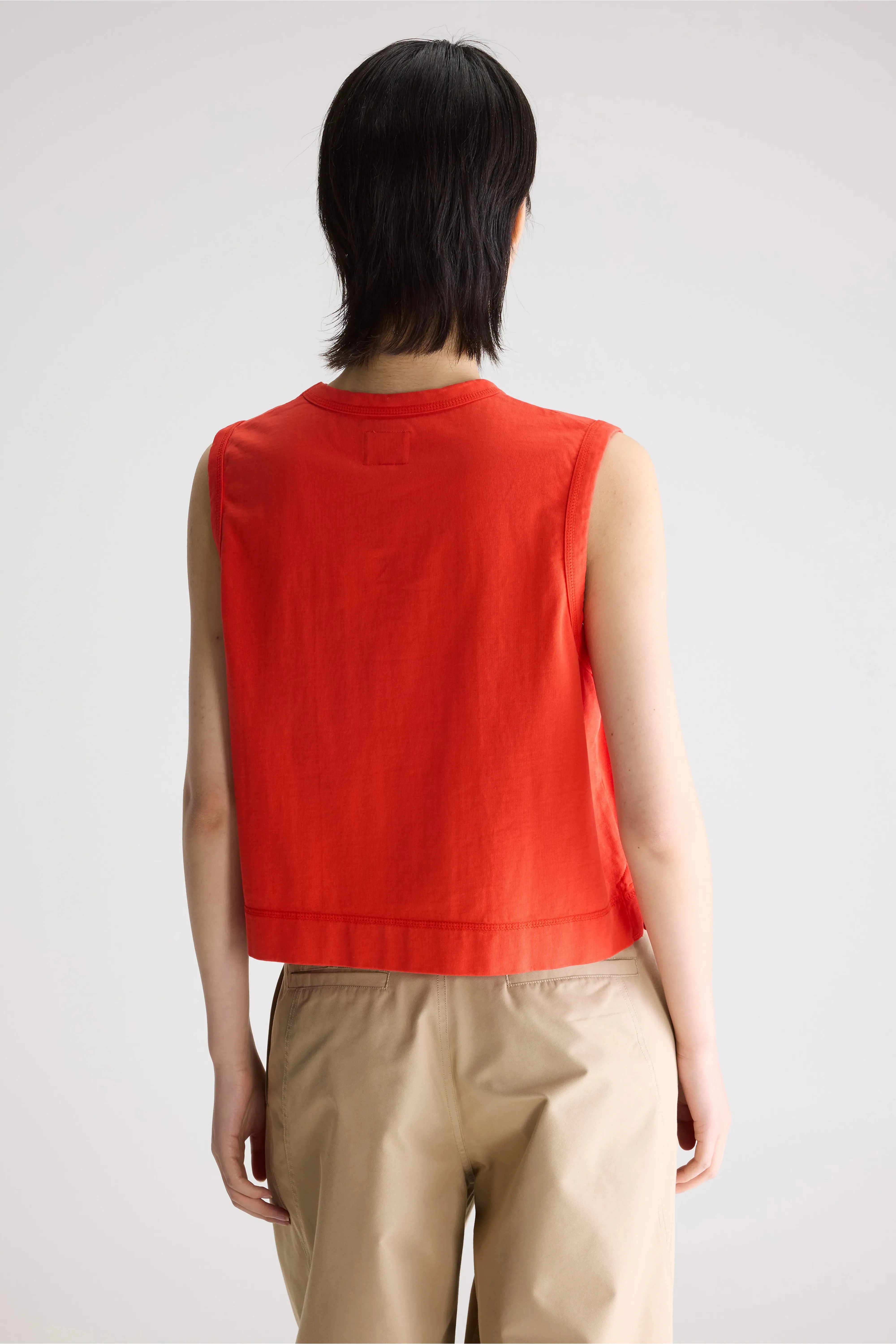 Cuare regular tank top (261 / W / MASSAI RED) sold by Bellerose product image thumbnail 4