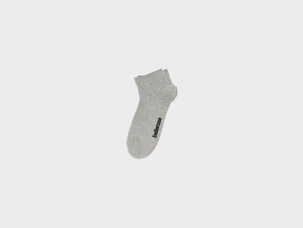 Bonio ankle socks (261 / W / GREY MELANGE) sold by Bellerose