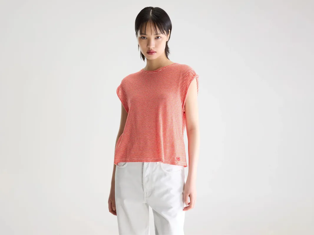 Vlyn crewneck t-shirt (261 / W / STRIPE B) sold by Bellerose