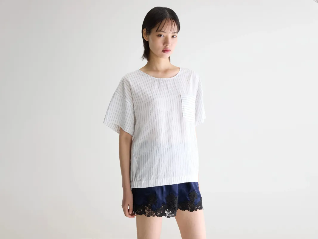 Soleil short sleeve blouse (261 / W / STRIPE A) sold by Bellerose