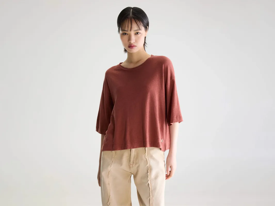 Vydel short-sleeve t-shirt (261 / W / MAHOGANY) made by Bellerose