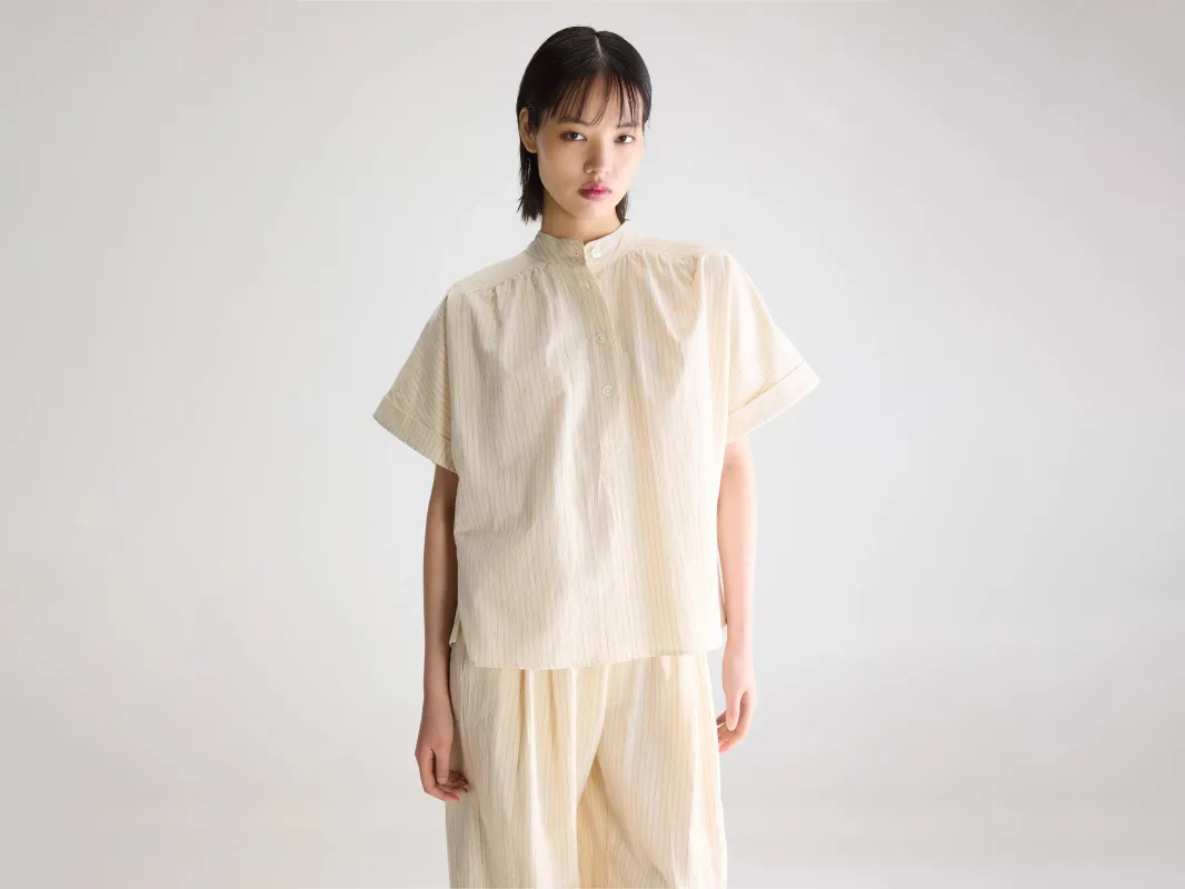 Pear short-sleeve blouse (261 / W / STRIPE A) sold by Bellerose