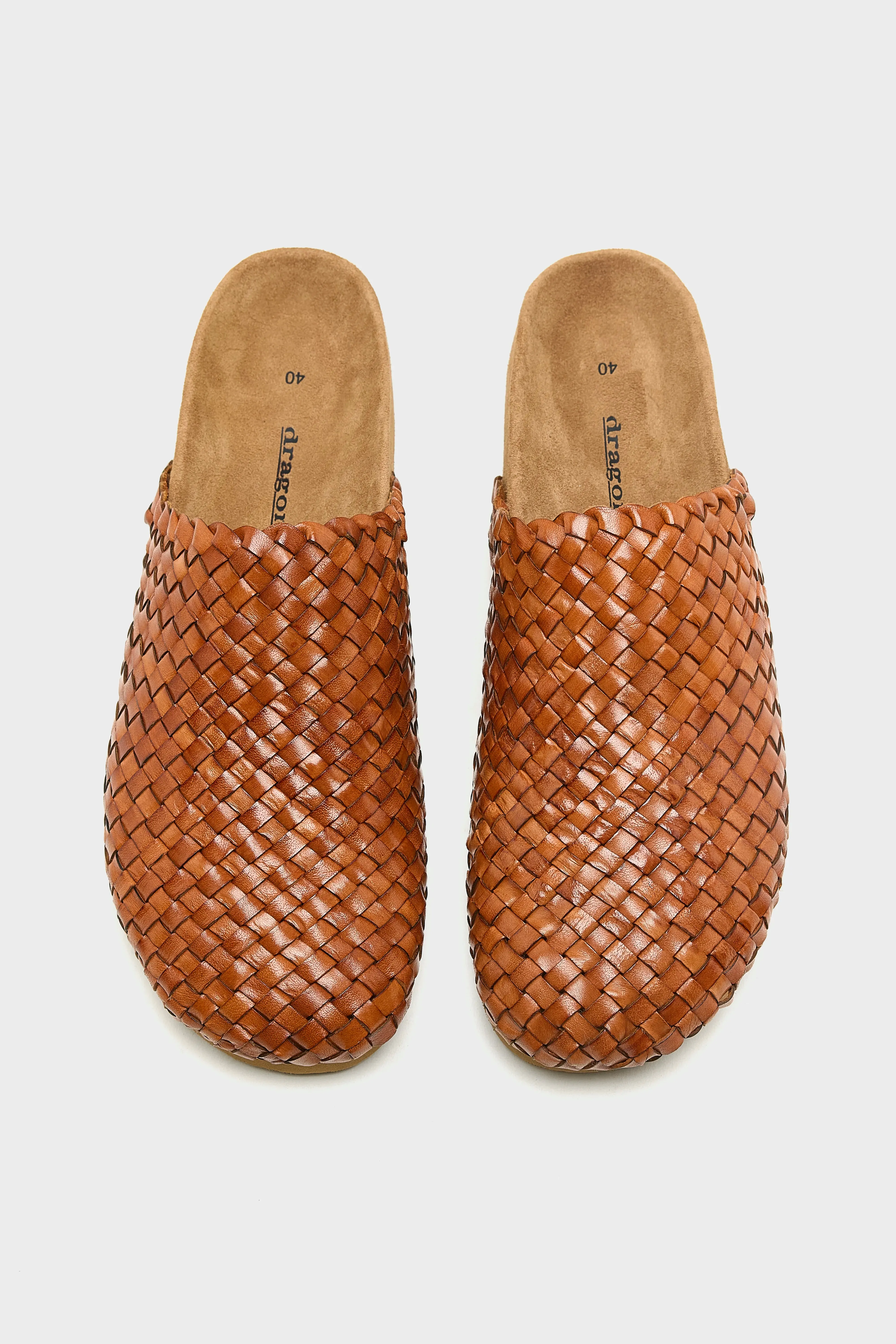 Woven Leather Mule Sandals (261 / W / BROWN) sold by Bellerose product image thumbnail 4