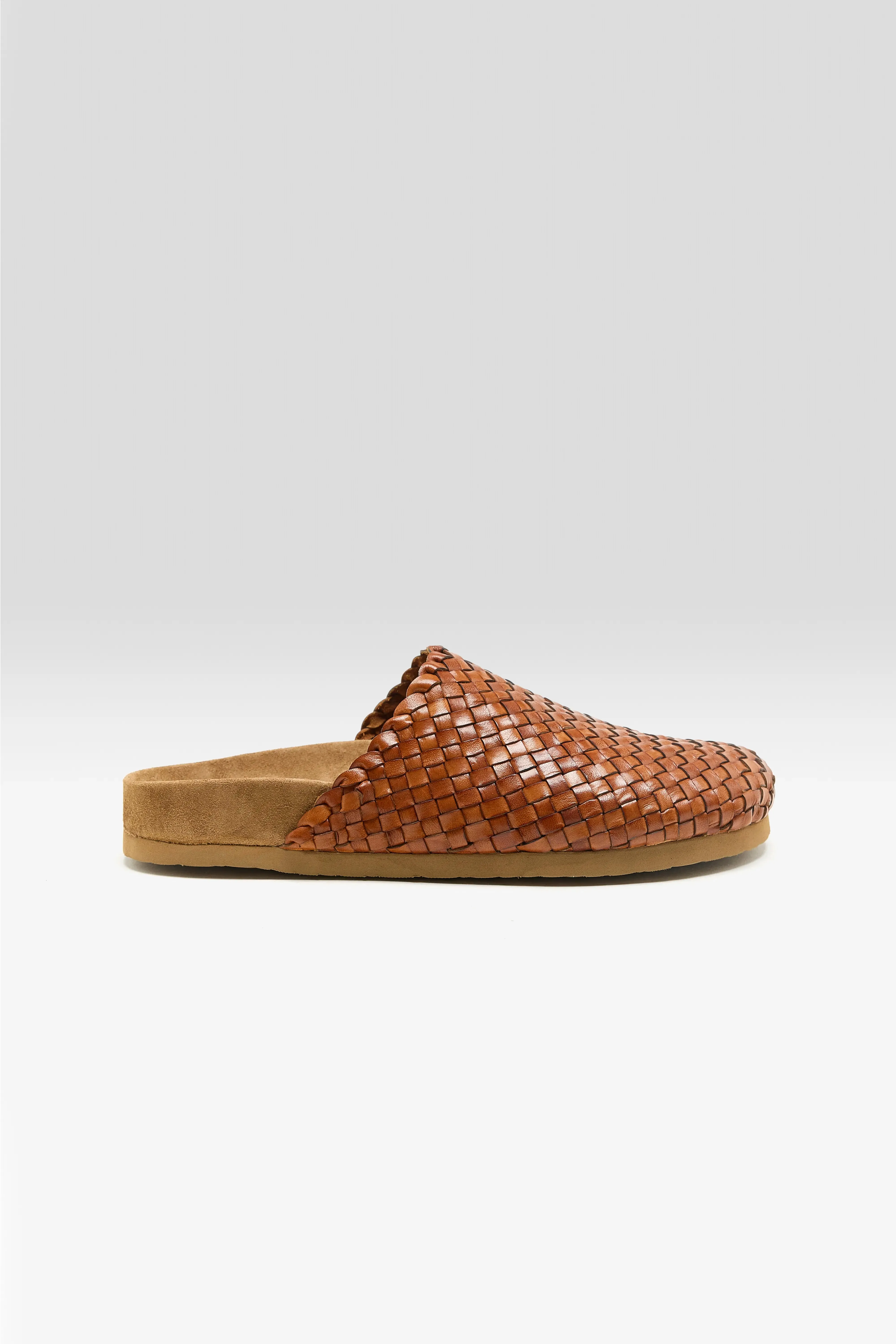 Woven Leather Mule Sandals (261 / W / BROWN) sold by Bellerose product image thumbnail 2
