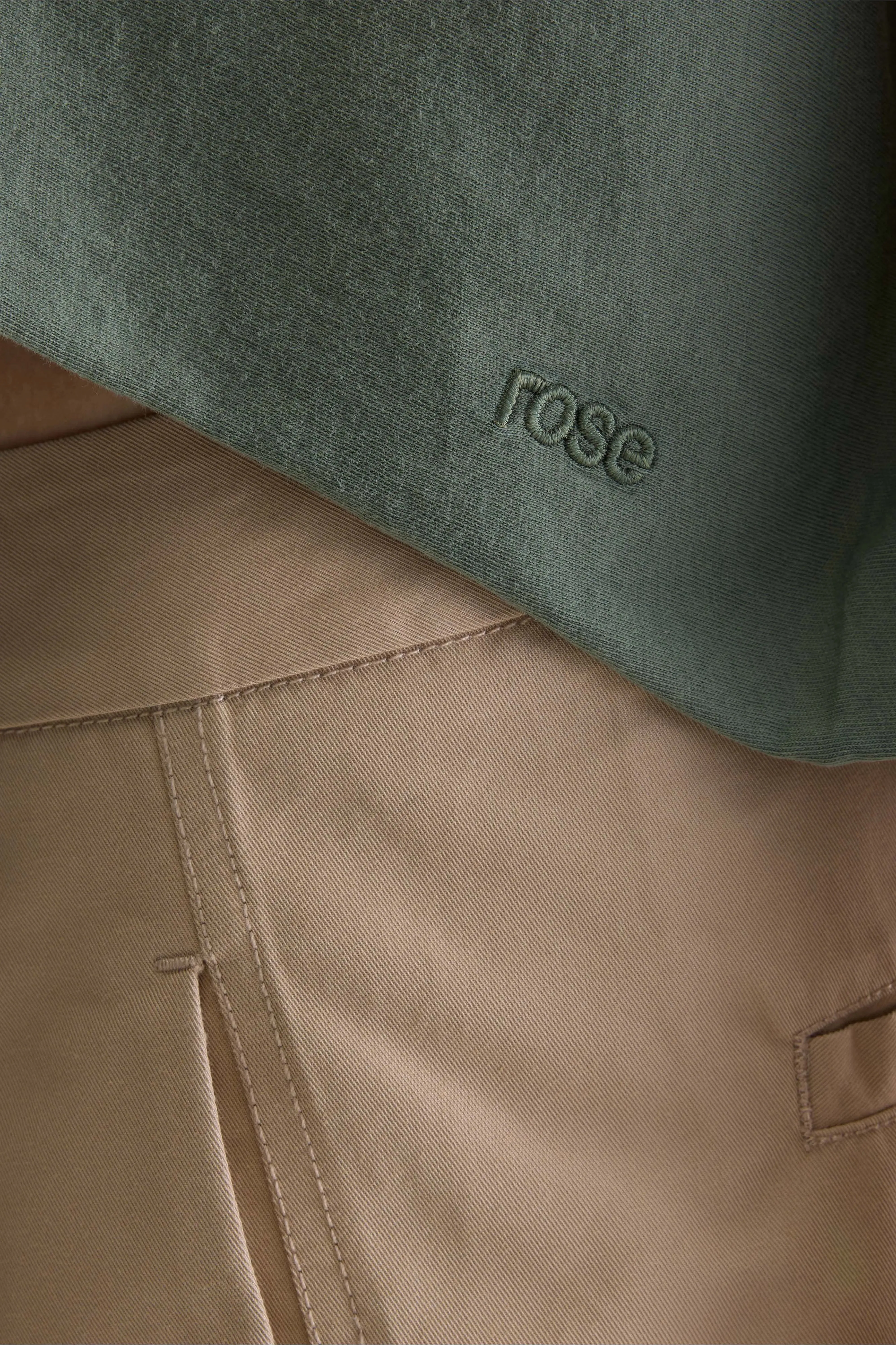 Farpy cropped t-shirt (261 / W / THYME) sold by Bellerose product image thumbnail 5