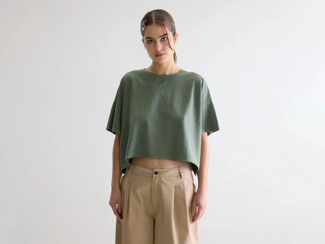 Farpy cropped t-shirt (261 / W / THYME) made by Bellerose