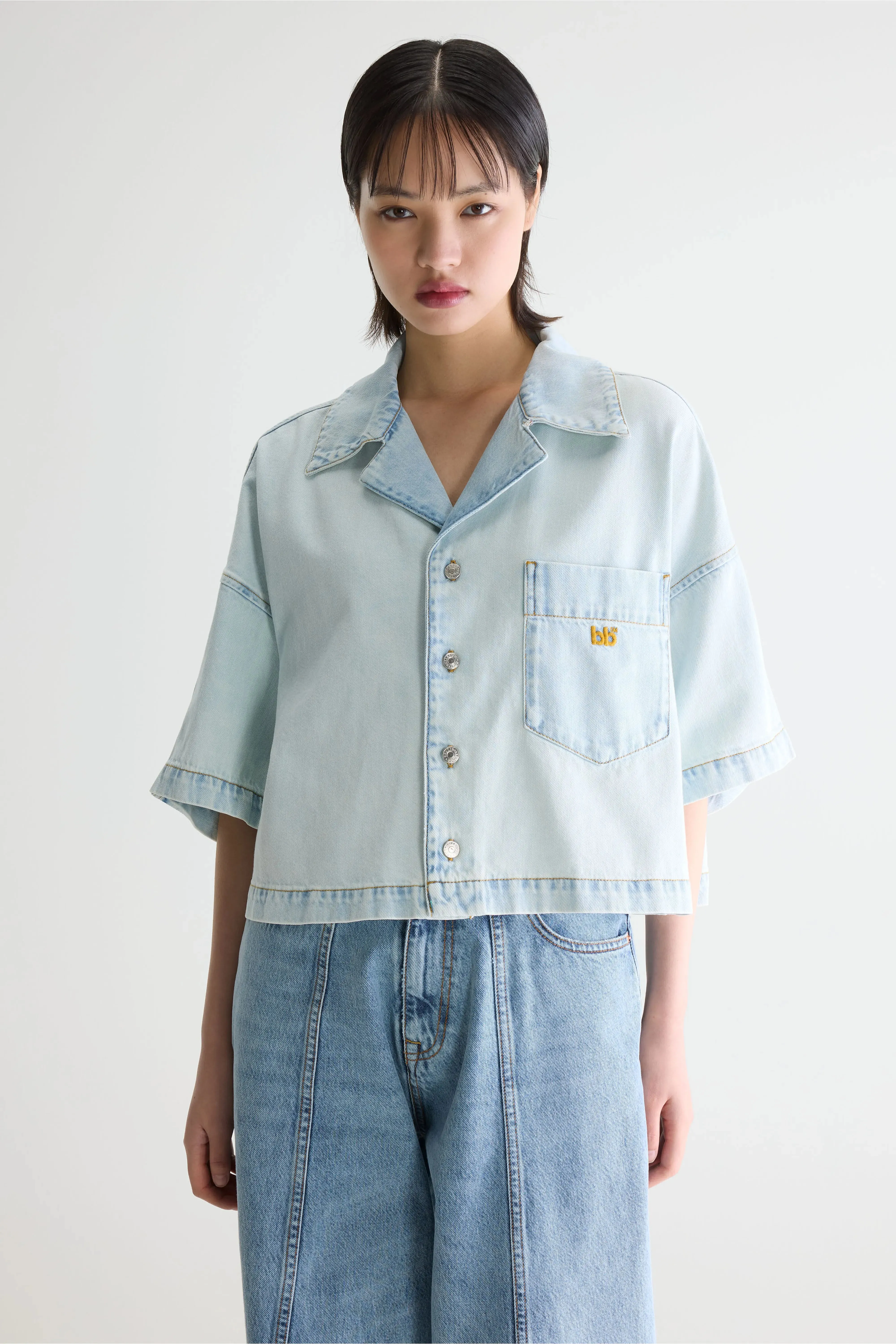 Poppa denim shirt (261 / W / ICE BLEACH) sold by Bellerose product image thumbnail 2
