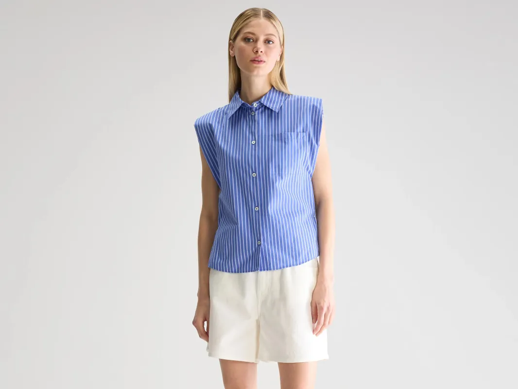 Galice sleeveless shirt (251 / W / STRIPE S) made by Bellerose