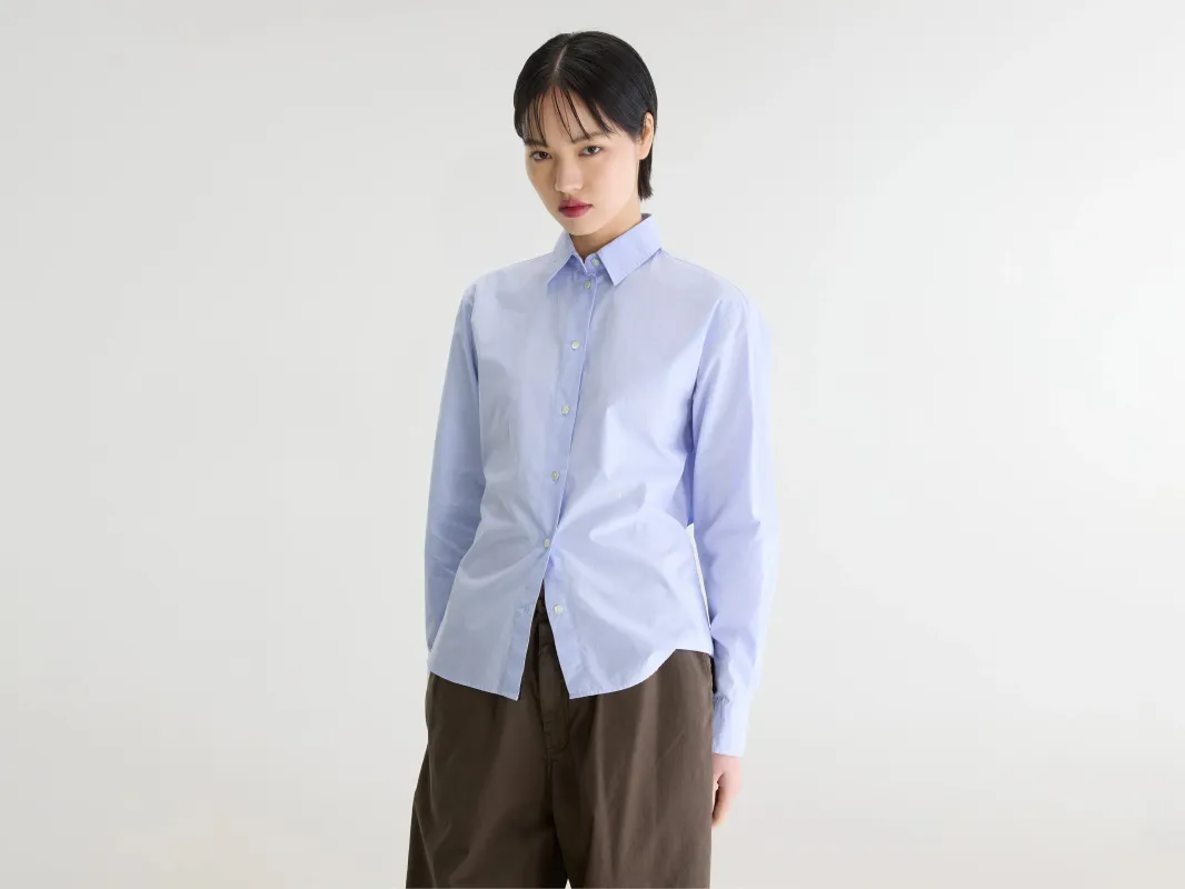 Grey striped shirt (262 / W / STRIPE H) made by Bellerose