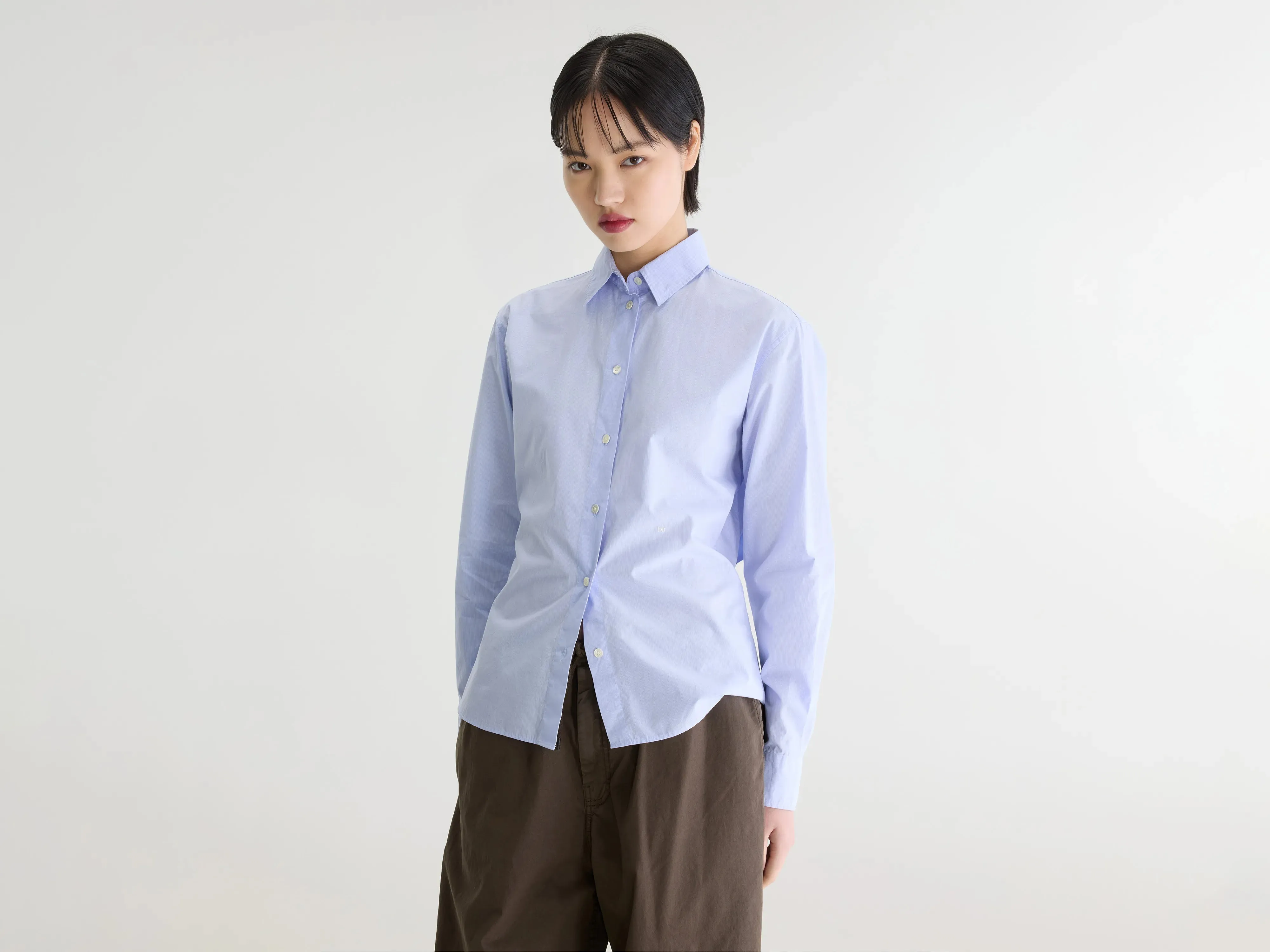 Grey striped shirt (262 / W / STRIPE H) sold by Bellerose