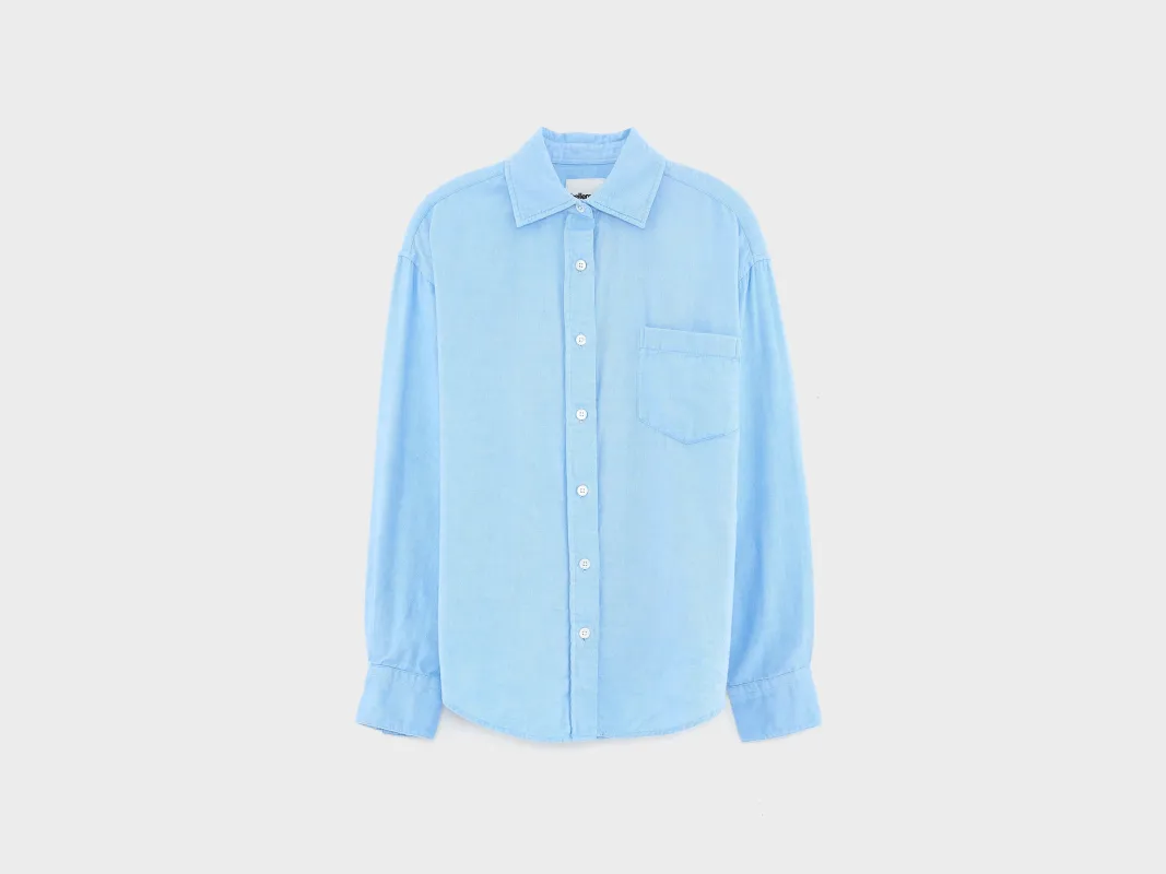 Ironis straight shirt (261 / G / CIEL) made by Bellerose