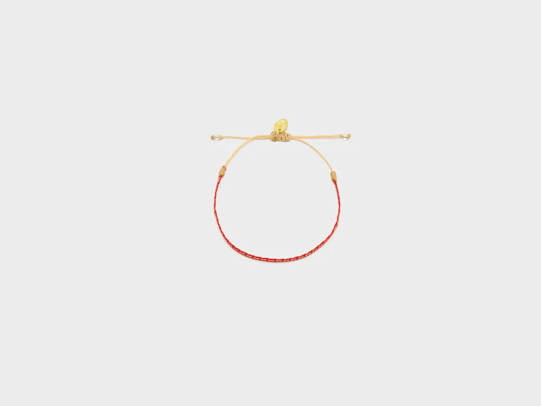 Argantina 40 Bracelet (262 / W / RED) made by Guanabana