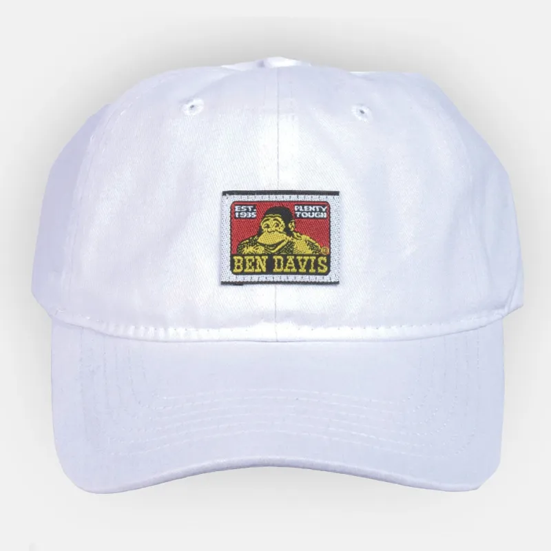 Unstructured Baseball Cap - White sold by Ben Davis