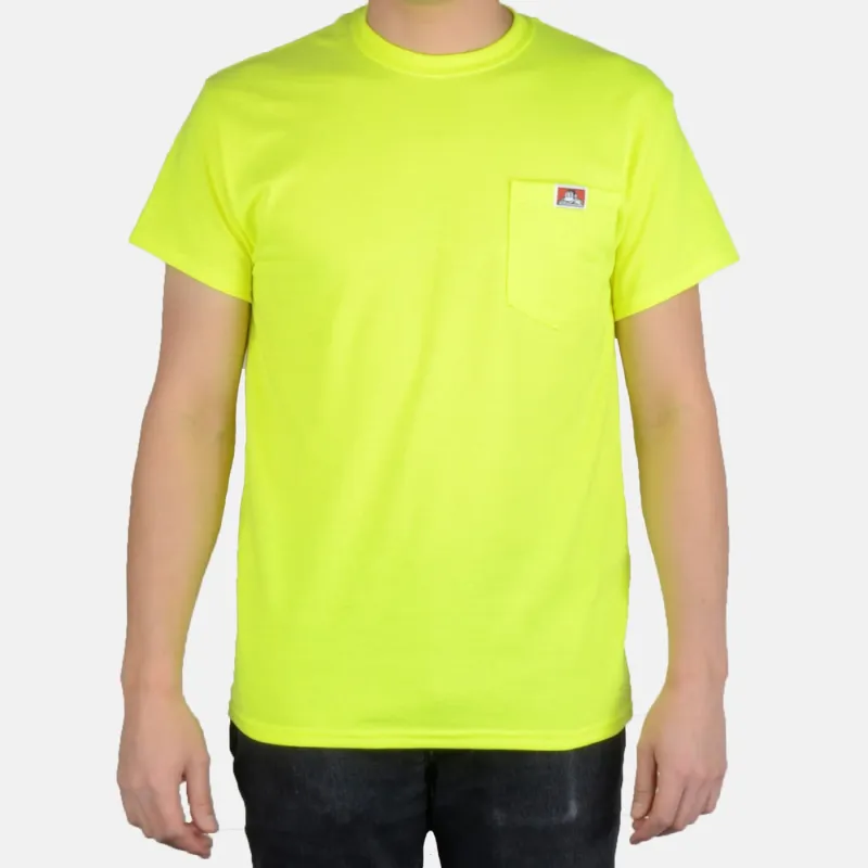 Pocket T-Shirt - Safety Green sold by Ben Davis