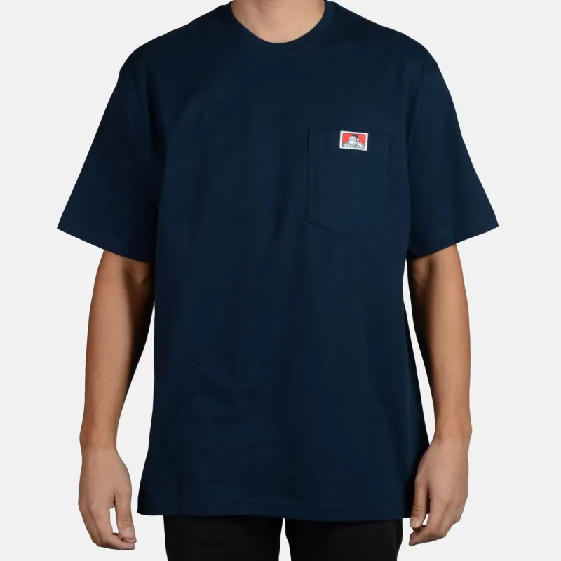 Heavy Duty Short Sleeve Pocket T-Shirt - Navy sold by Ben Davis