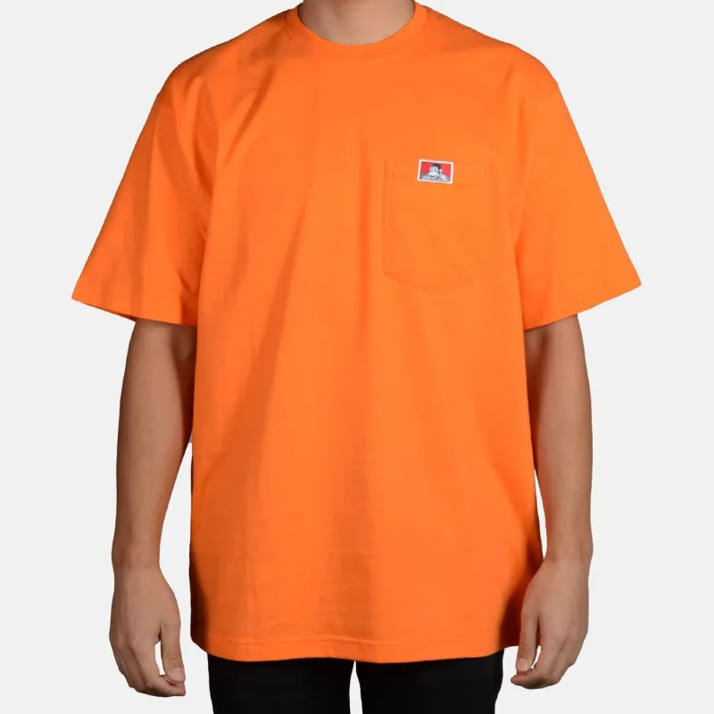 Heavy Duty Short Sleeve Pocket T-Shirt - Orange sold by Ben Davis