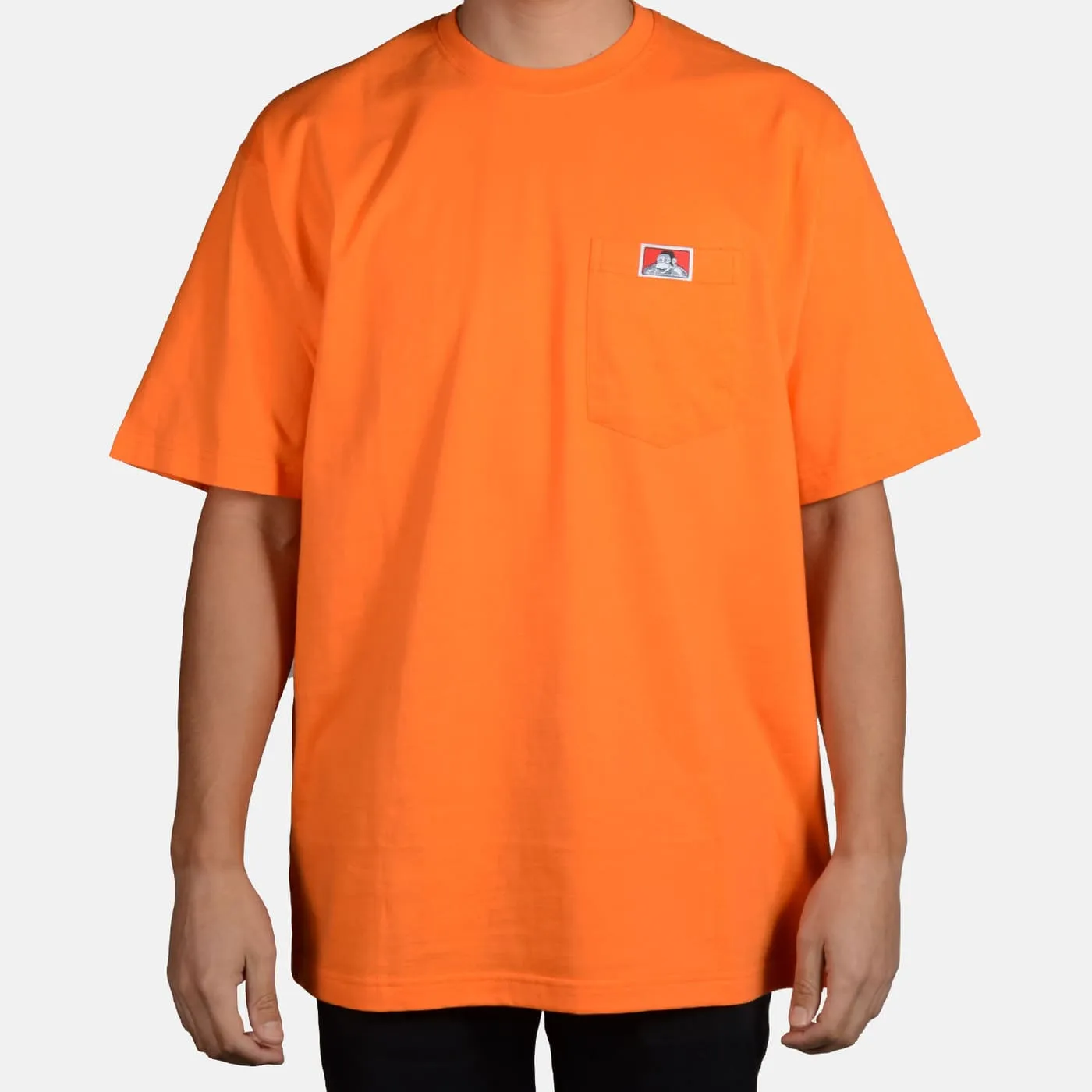 Heavy Duty Short Sleeve Pocket T-Shirt - Orange sold by Ben Davis