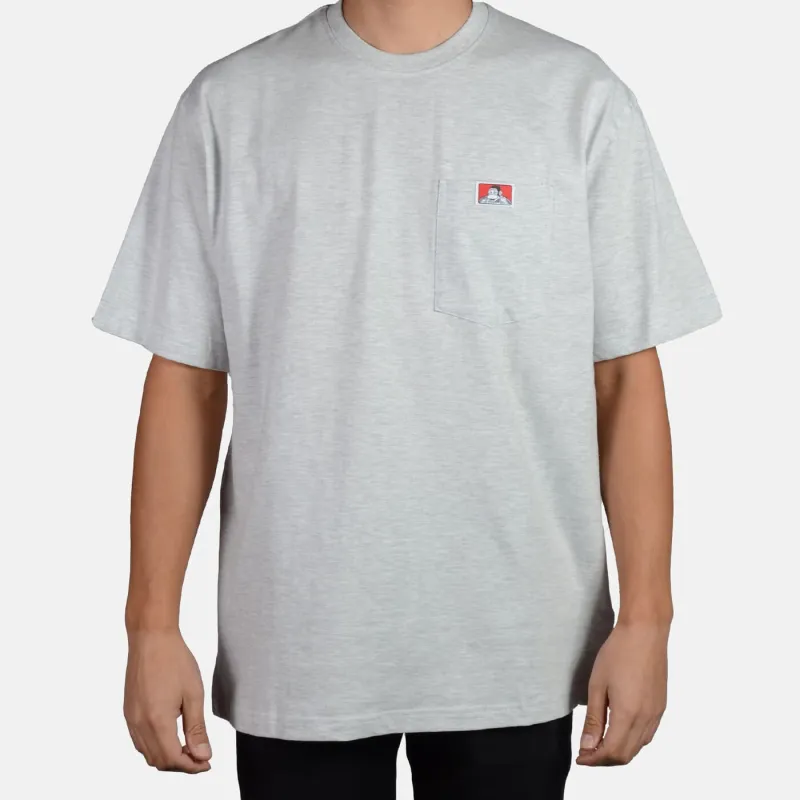 Heavy Duty Short Sleeve Pocket T-Shirt - Ash Grey sold by Ben Davis