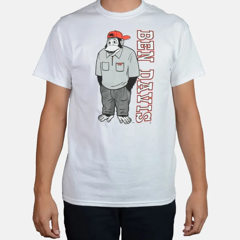 Funky Monkey T-Shirt - White sold by Ben Davis