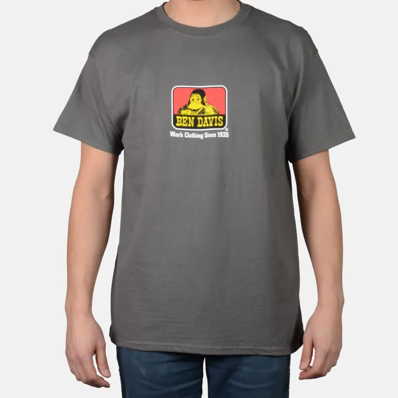 Classic Logo T-Shirt - Charcoal sold by Ben Davis
