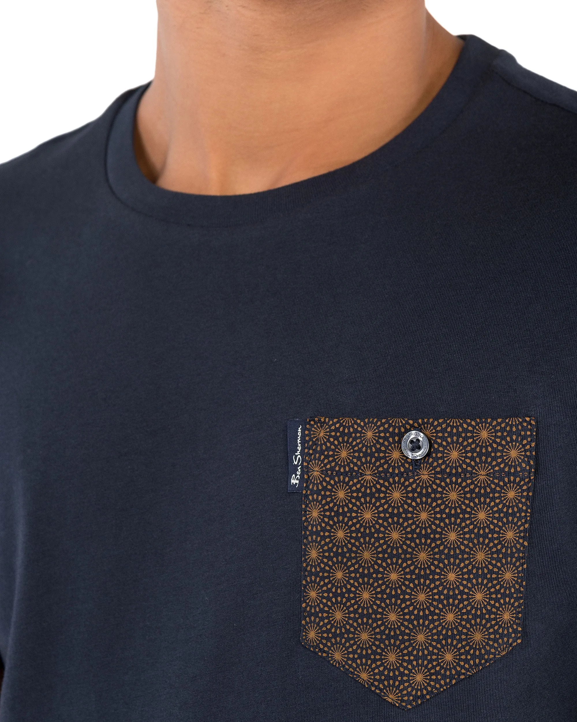 All Over Print Pocket Tee - Navy sold by Ben Sherman product image thumbnail 3