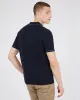 Short-Sleeve Textured-Front Knit Polo - Dark Navy sold by Ben Sherman