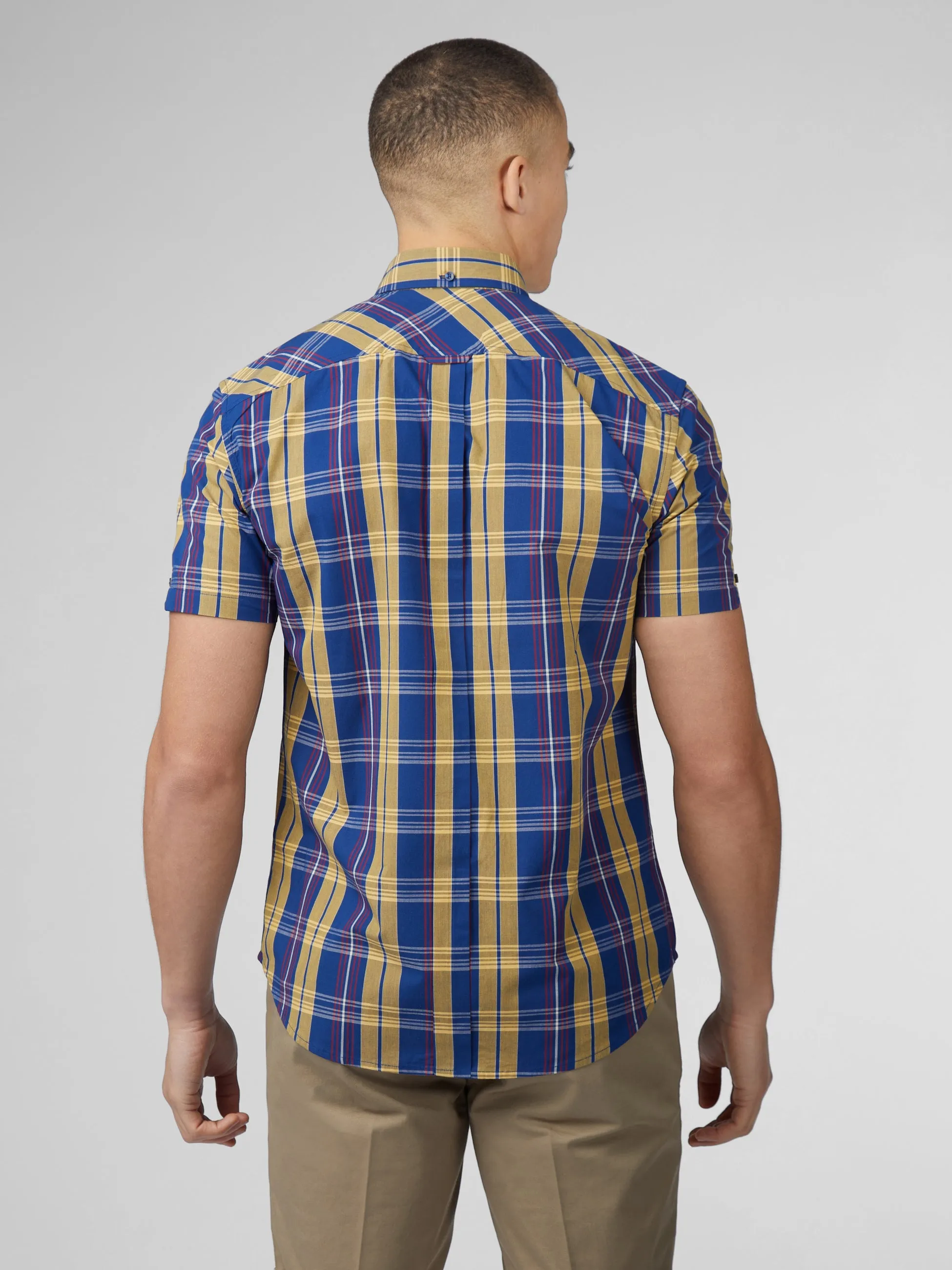 Signature Irregular Check Shirt - Twilight Denim sold by Ben Sherman product image thumbnail 3