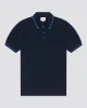 Short-Sleeve Textured-Front Knit Polo - Dark Navy sold by Ben Sherman