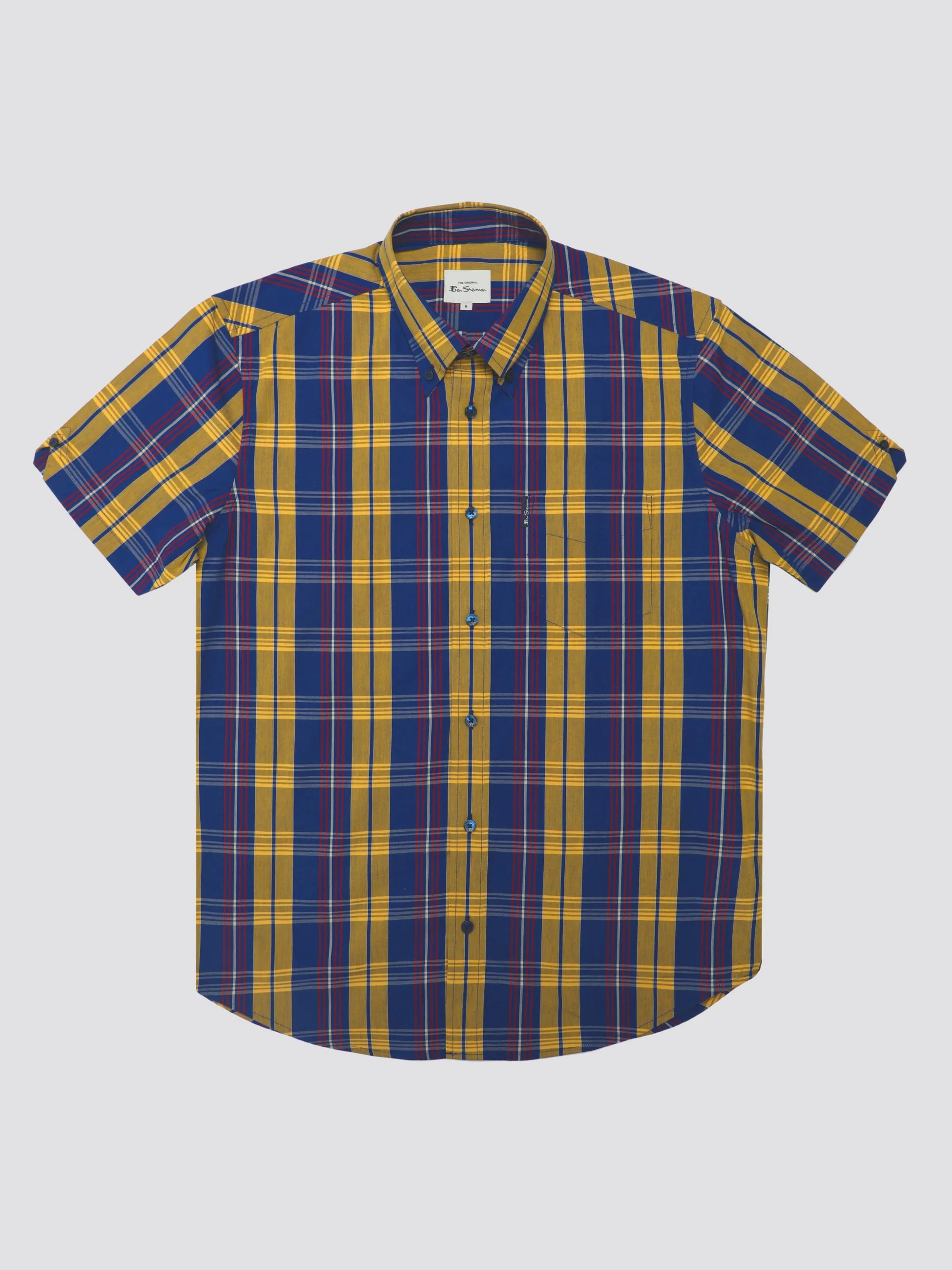Signature Irregular Check Shirt - Twilight Denim sold by Ben Sherman product image thumbnail 4
