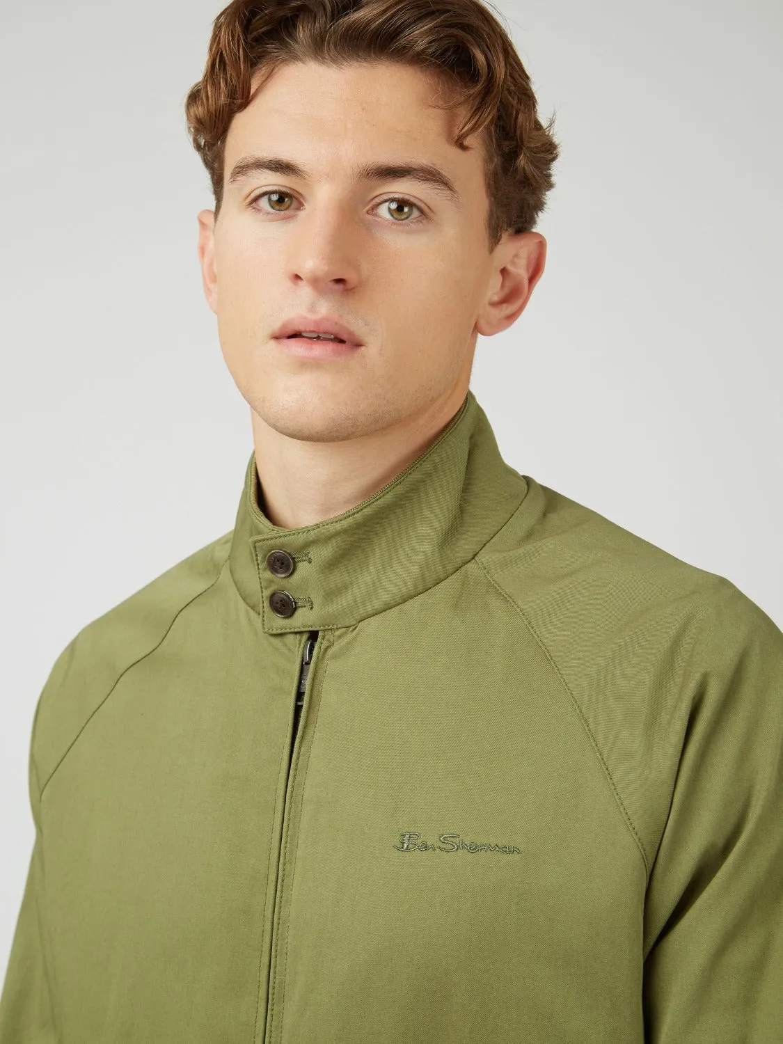 Signature Harrington Jacket - Loden sold by Ben Sherman product image thumbnail 4