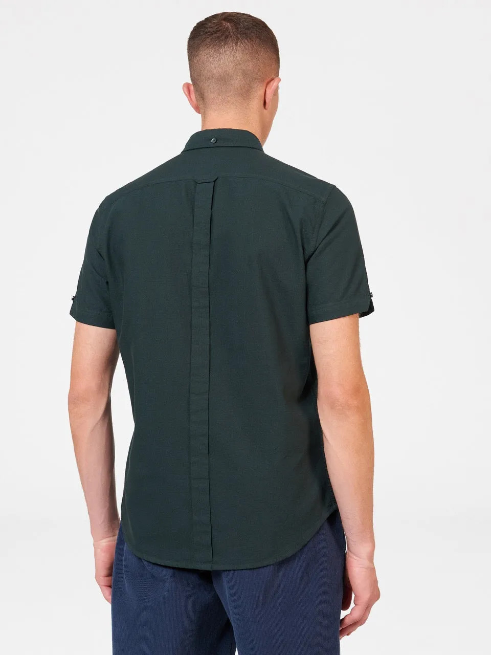Short-Sleeve Signature Oxford Shirt - Dark Green sold by Ben Sherman product image thumbnail 4