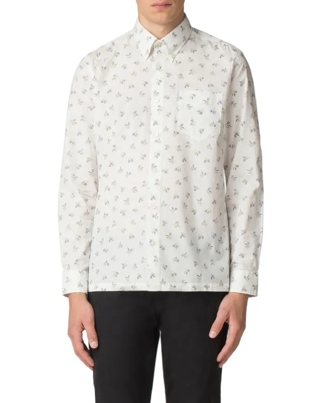 Long-Sleeved Archive Casino Shirt - Off-White sold by Ben Sherman