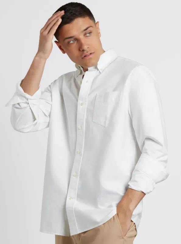Brighton Oxford Organic Shirt - White sold by Ben Sherman